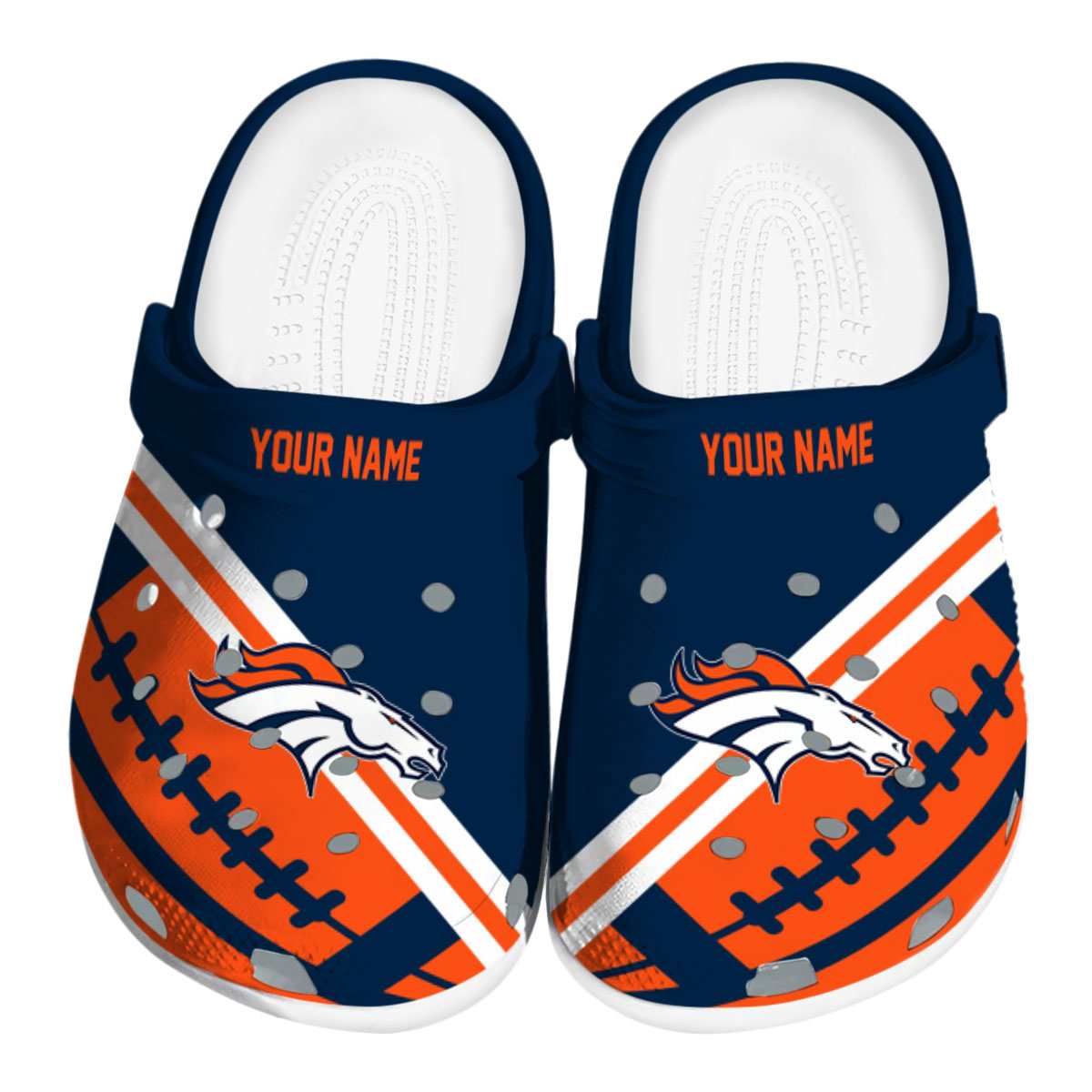Denver Broncos Nfl Sport Crocs, Denver Broncos Comfortable For Men Women And Kids 22