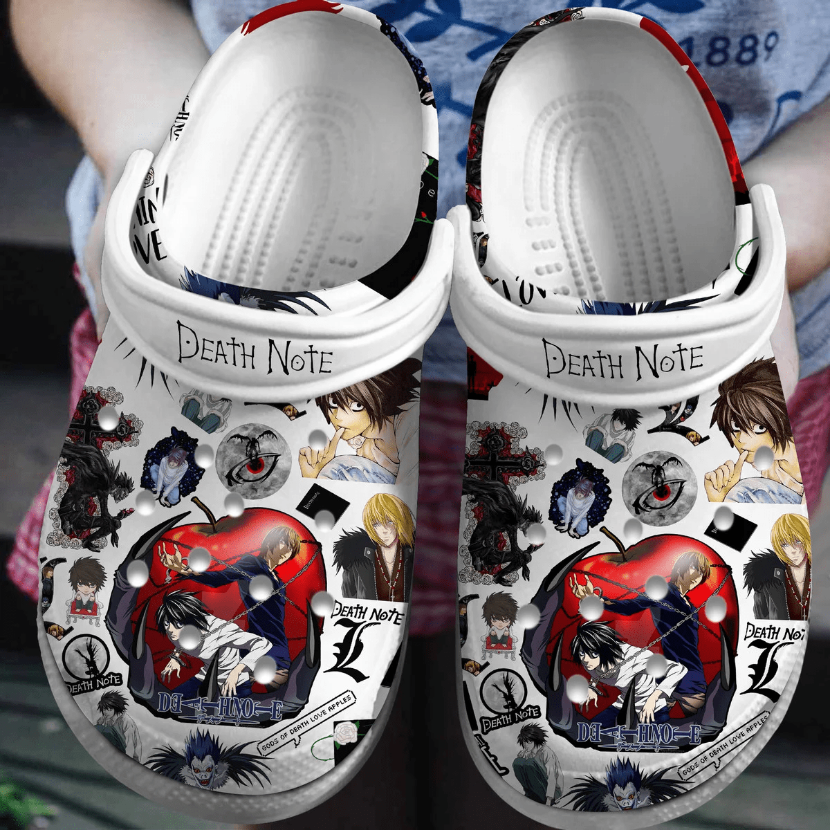 Death Note Anime Cartoon Crocs, Death Note Comfortable For Men Women And Kids