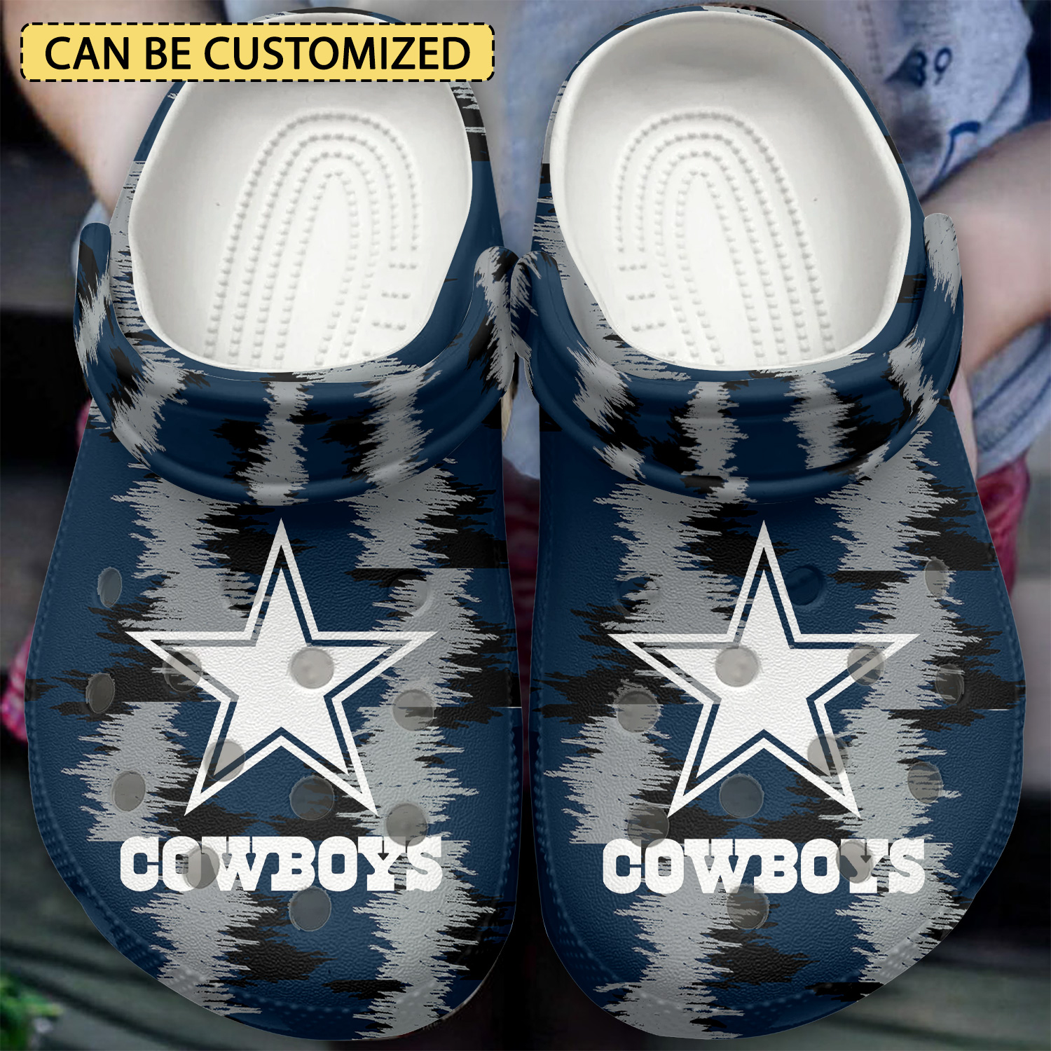 Dallas Cowboys Nfl Sport Crocs, Dallas Cowboys Comfortable For Men Women And Kids 55