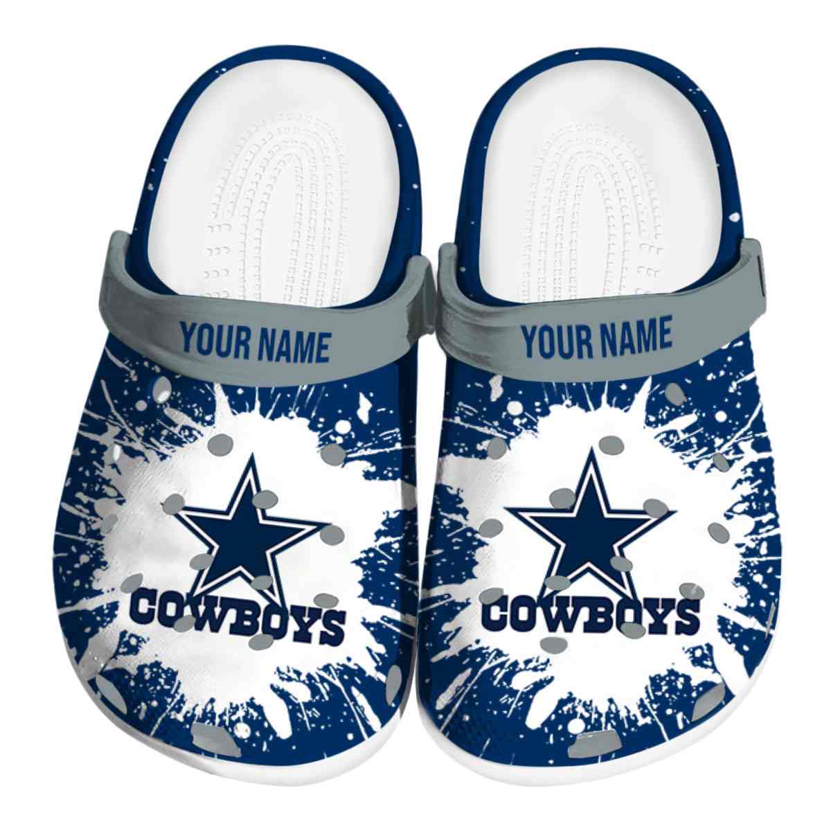 Dallas Cowboys Nfl Sport Crocs, Dallas Cowboys Comfortable For Men Women And Kids 78