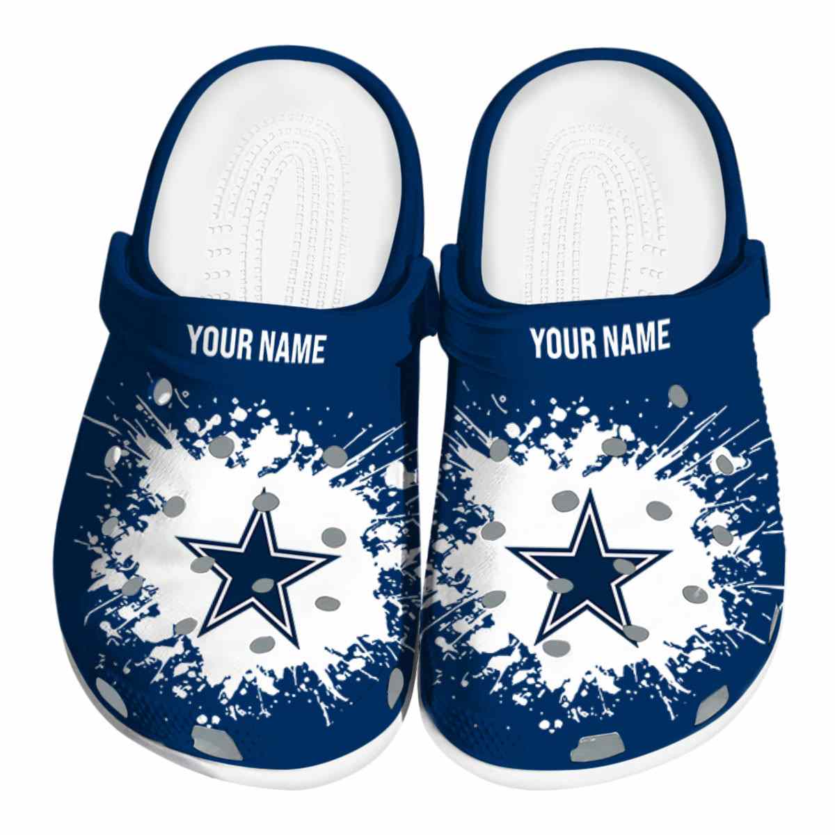 Dallas Cowboys Nfl Sport Crocs, Dallas Cowboys Comfortable For Men Women And Kids 86