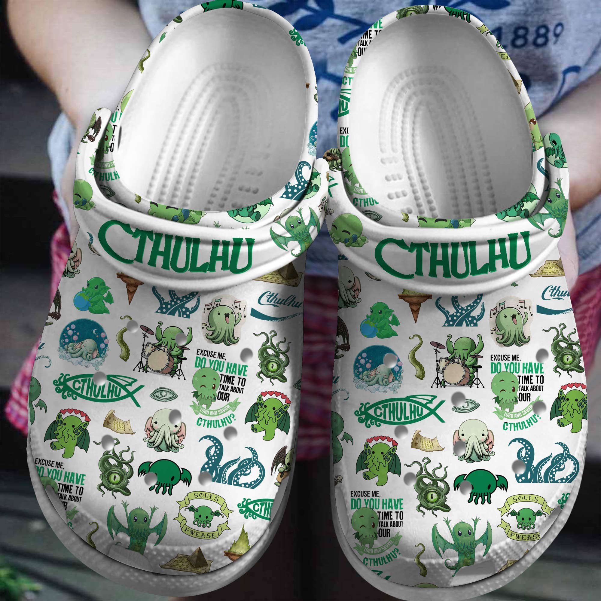 Cthulhu Cartoon Crocs, Cthulhu Comfortable For Men Women And Kids
