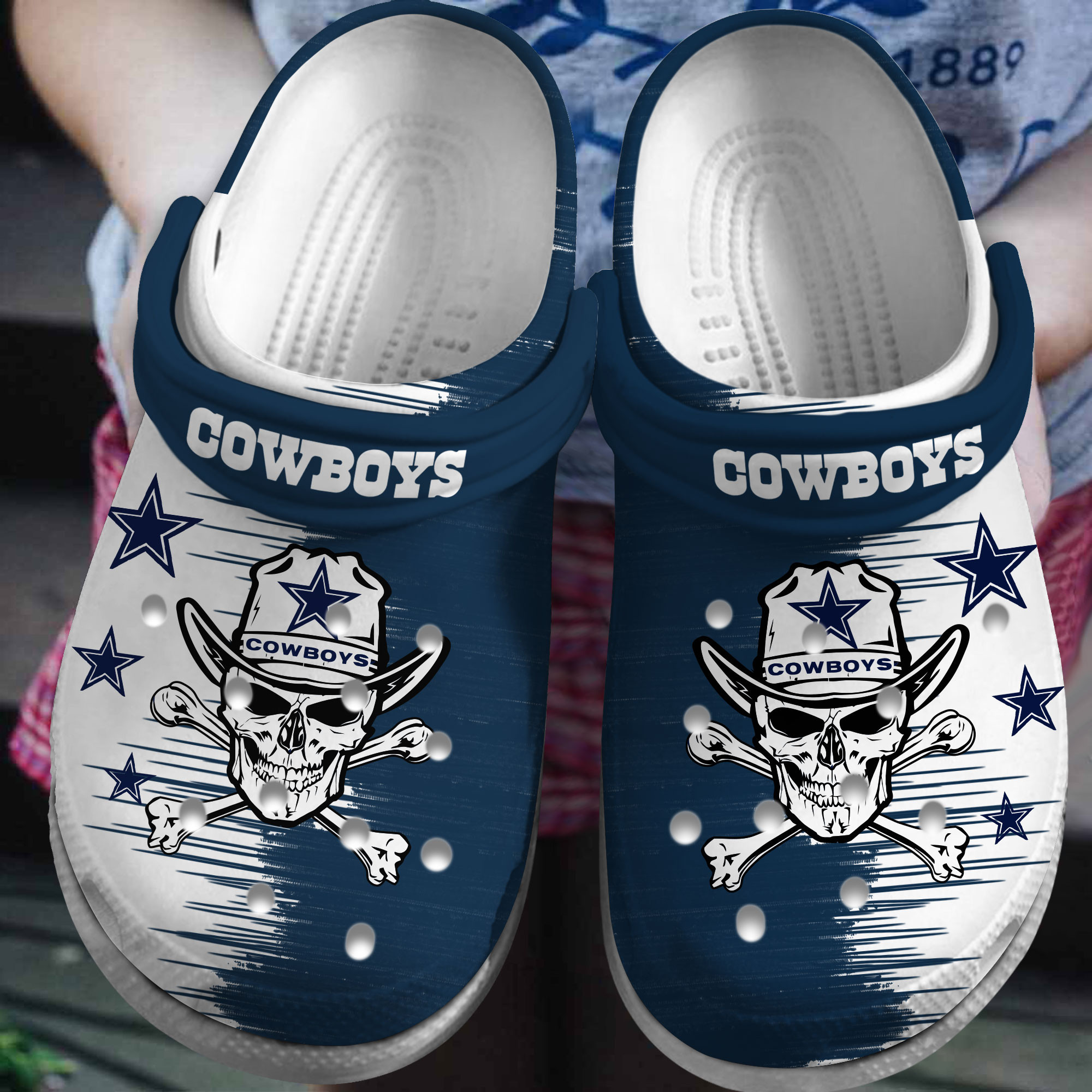 Dallas Cowboys Nfl Sport Crocs, Dallas Cowboys Comfortable For Men Women And Kids 12