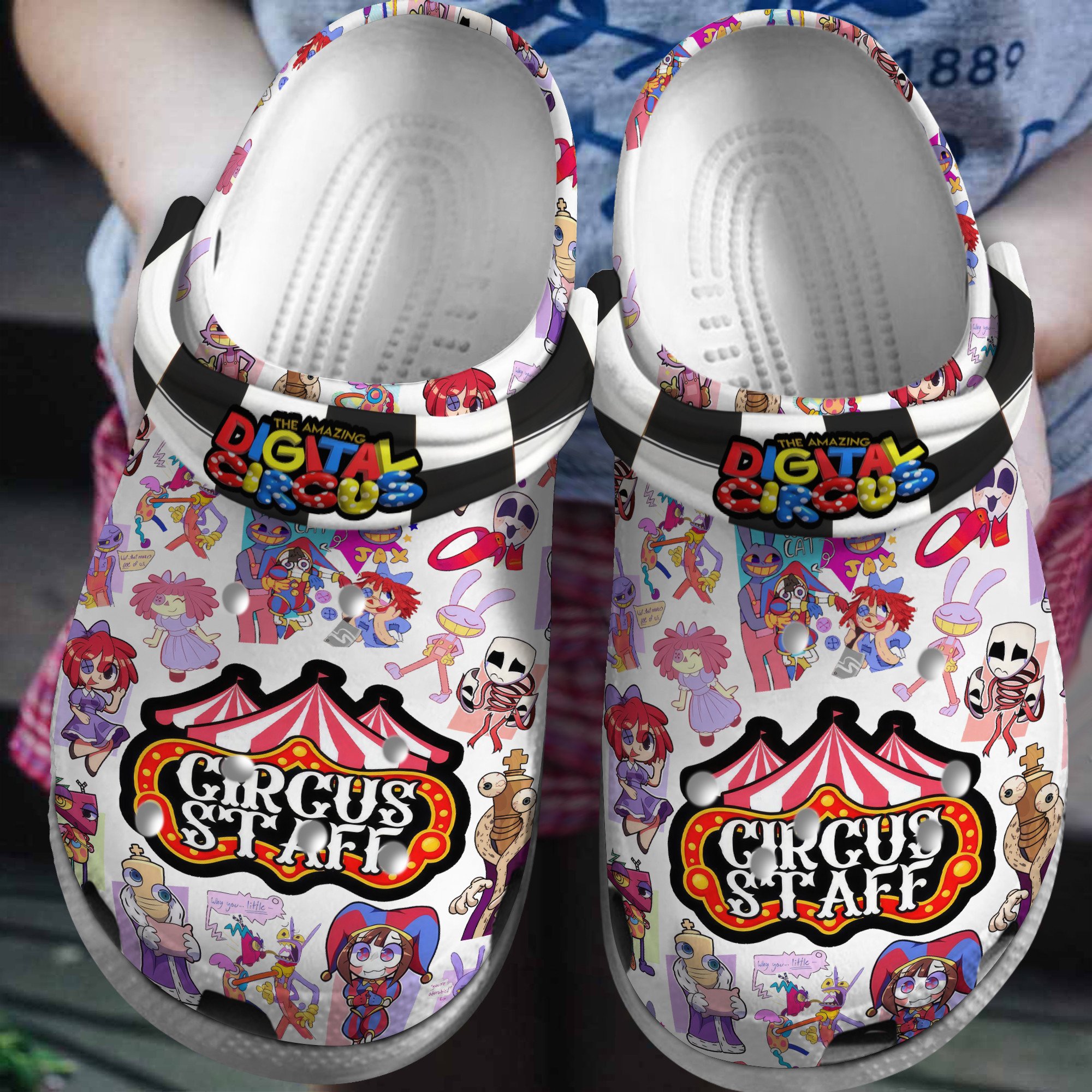 Circus Staff Clowns The Amazing Digital Circus Cartoon, Circus Staff Clowns Comfortable For Men Women And Kids