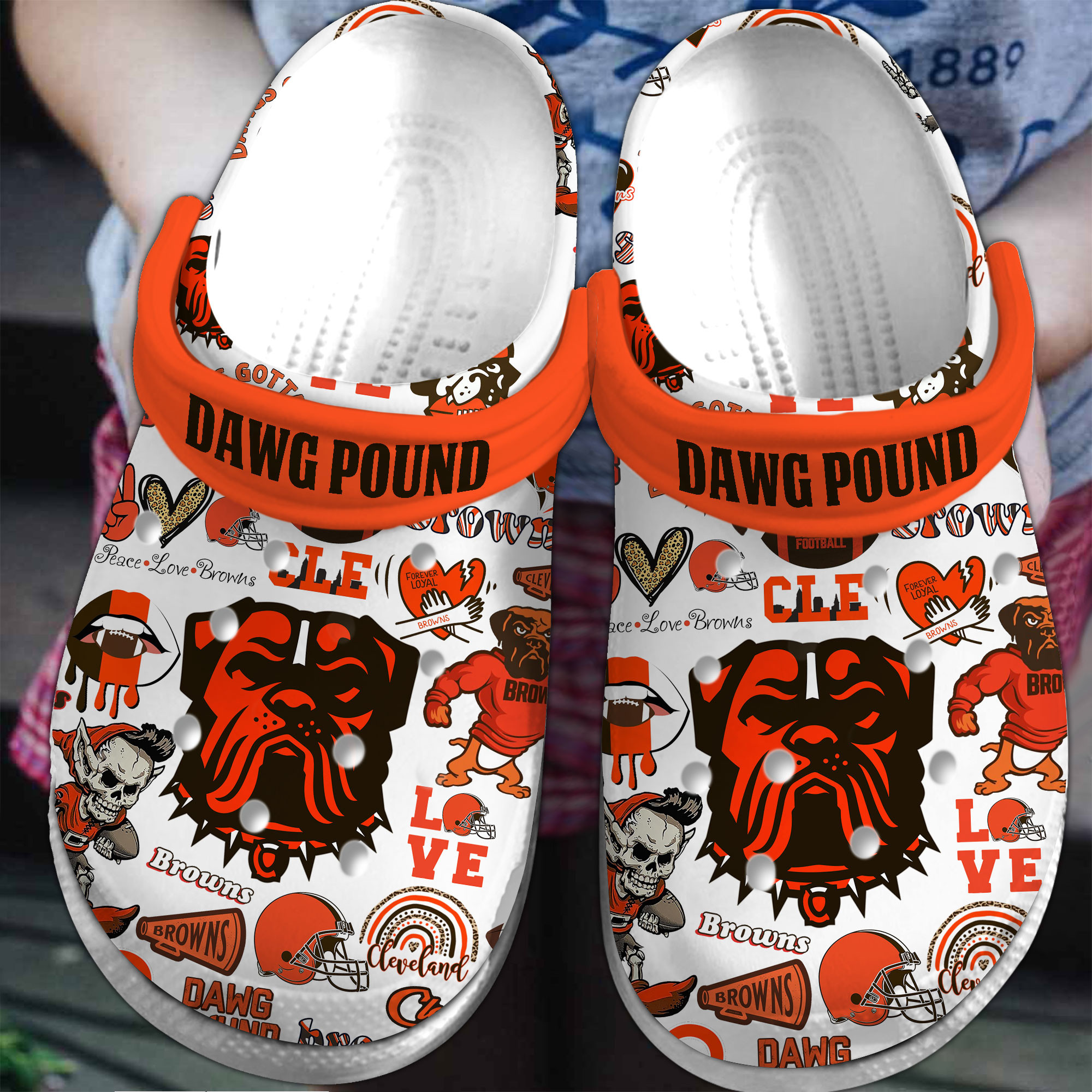 Cleveland Browns Nfl Sport Crocs, Cleveland Browns Comfortable For Men Women And Kids 22