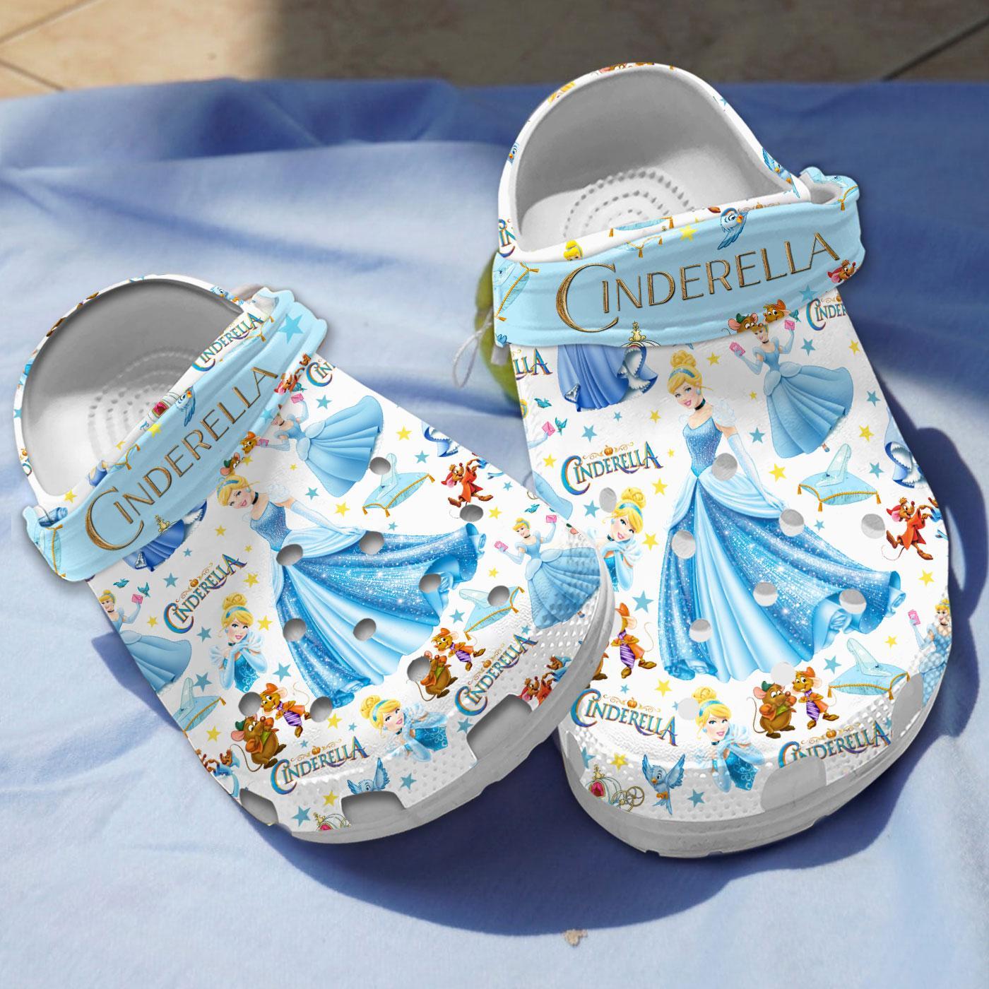 Cinderella Cartoon Crocs, Cinderella Comfortable For Men Women And Kids 40