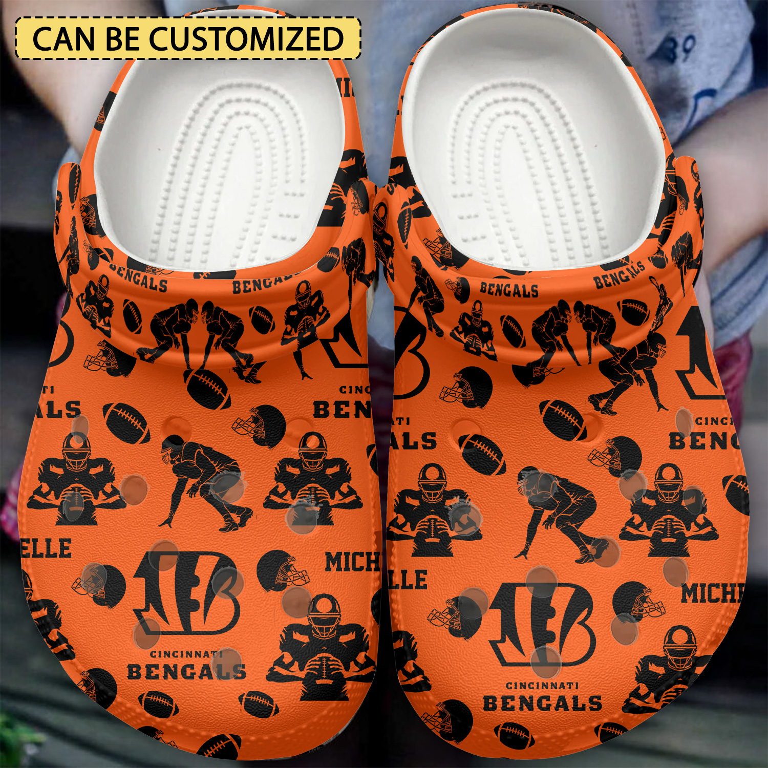 Cincinnati Bengals Nfl Sport Crocs, Cincinnati Bengals Comfortable For Men Women And Kids 14