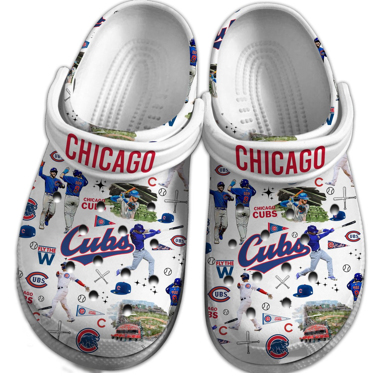 Chicago Cubs MLB Crocs, Chicago Cubs Comfortable For Men Women And Kids 7