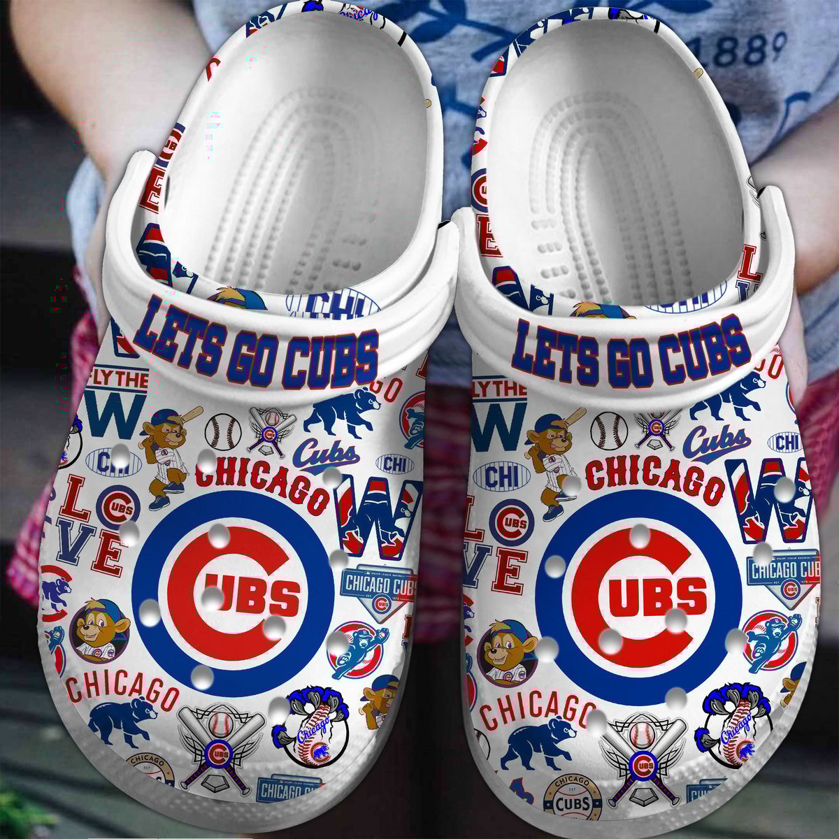 Chicago Cubs MLB Crocs, Chicago Cubs Comfortable For Men Women And Kids 8
