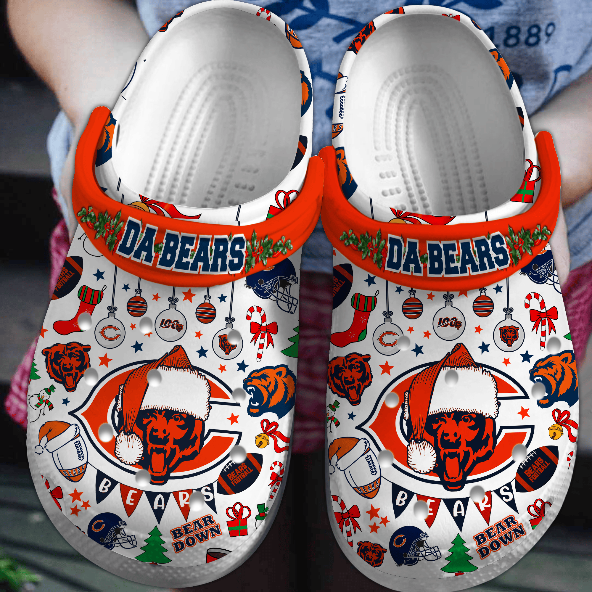 Chicago Bears Nfl Sport Crocs, Chicago Bears Comfortable For Men Women And Kids 89