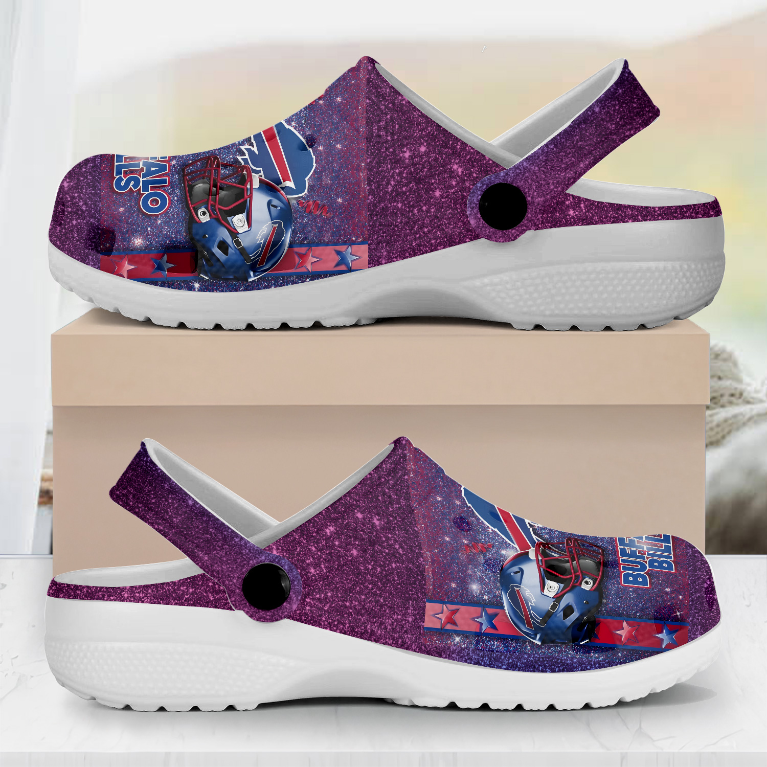 Buffalo Bills Nfl Sport Crocs, Buffalo Bills Comfortable For Men Women And Kids 41