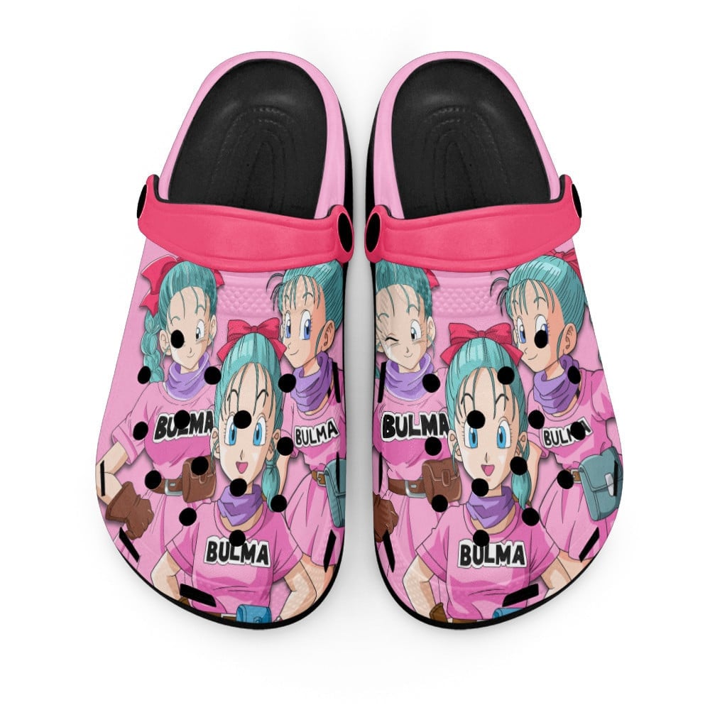 Bulma Dragon Ball Anime Crocs, Bulma Dragon Ball Comfortable For Men Women And Kids 34