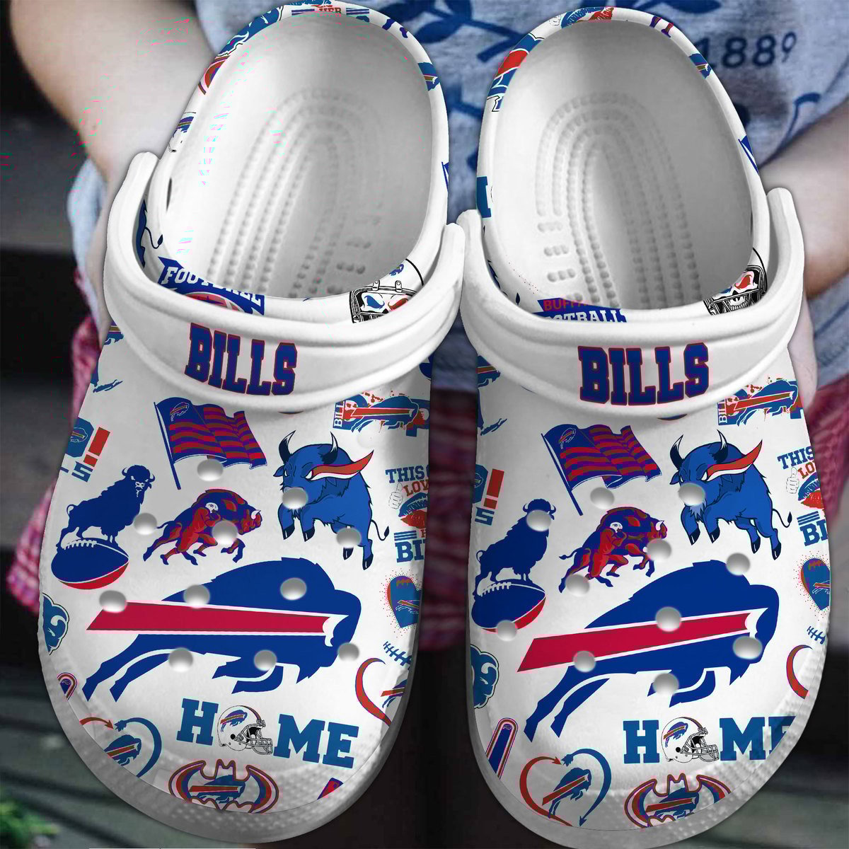 Buffalo Bills Nfl Sport Crocs, Buffalo Bills Comfortable For Men Women And Kids 1