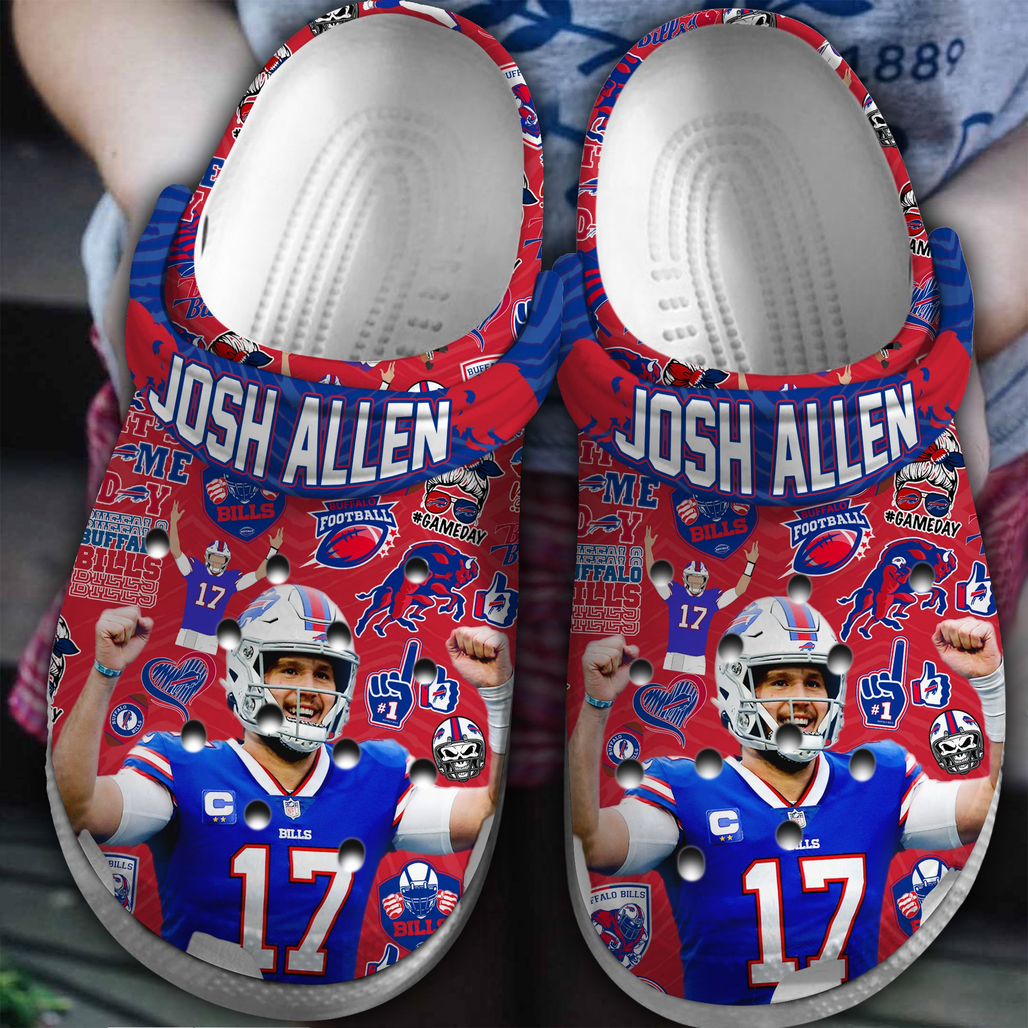 Buffalo Bills Nfl Sport Crocs, Buffalo Bills Comfortable For Men Women And Kids 95