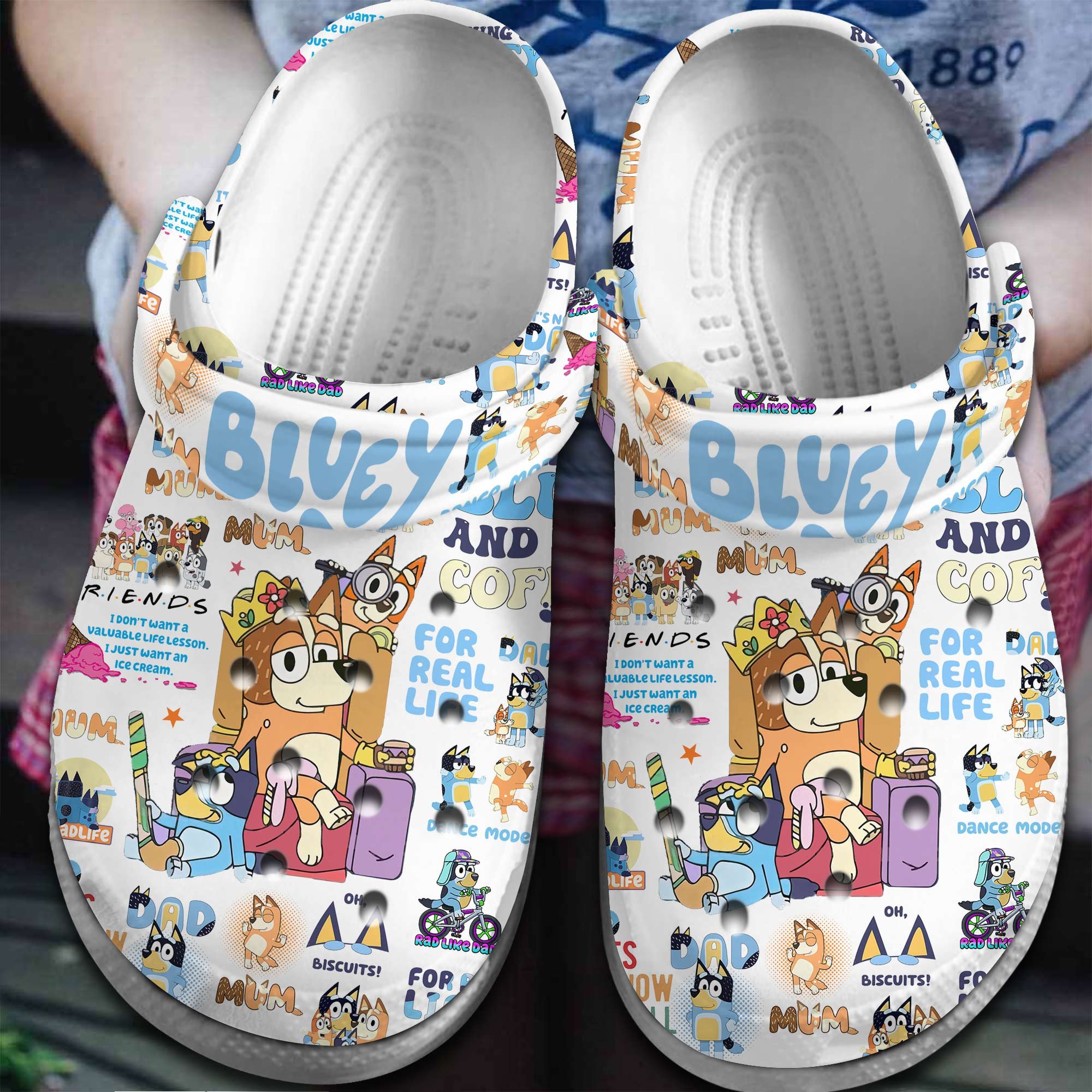 Bluey Cartoon Crocs, Bluey Comfortable For Men Women And Kids 95