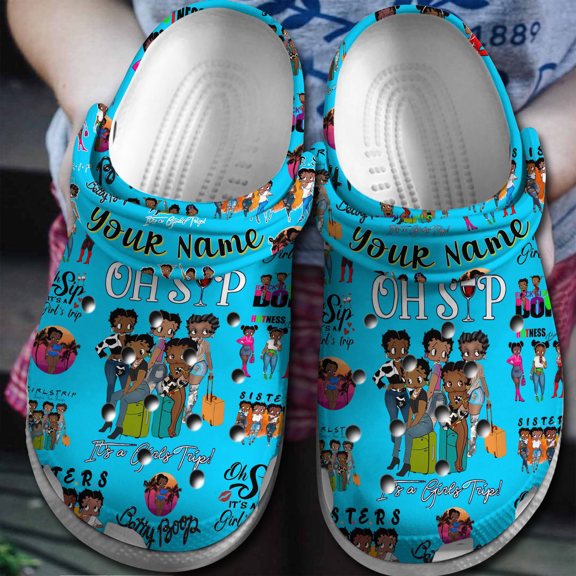 Betty Boop Cartoon Crocs, Betty Boop Comfortable For Men Women And Kids 5