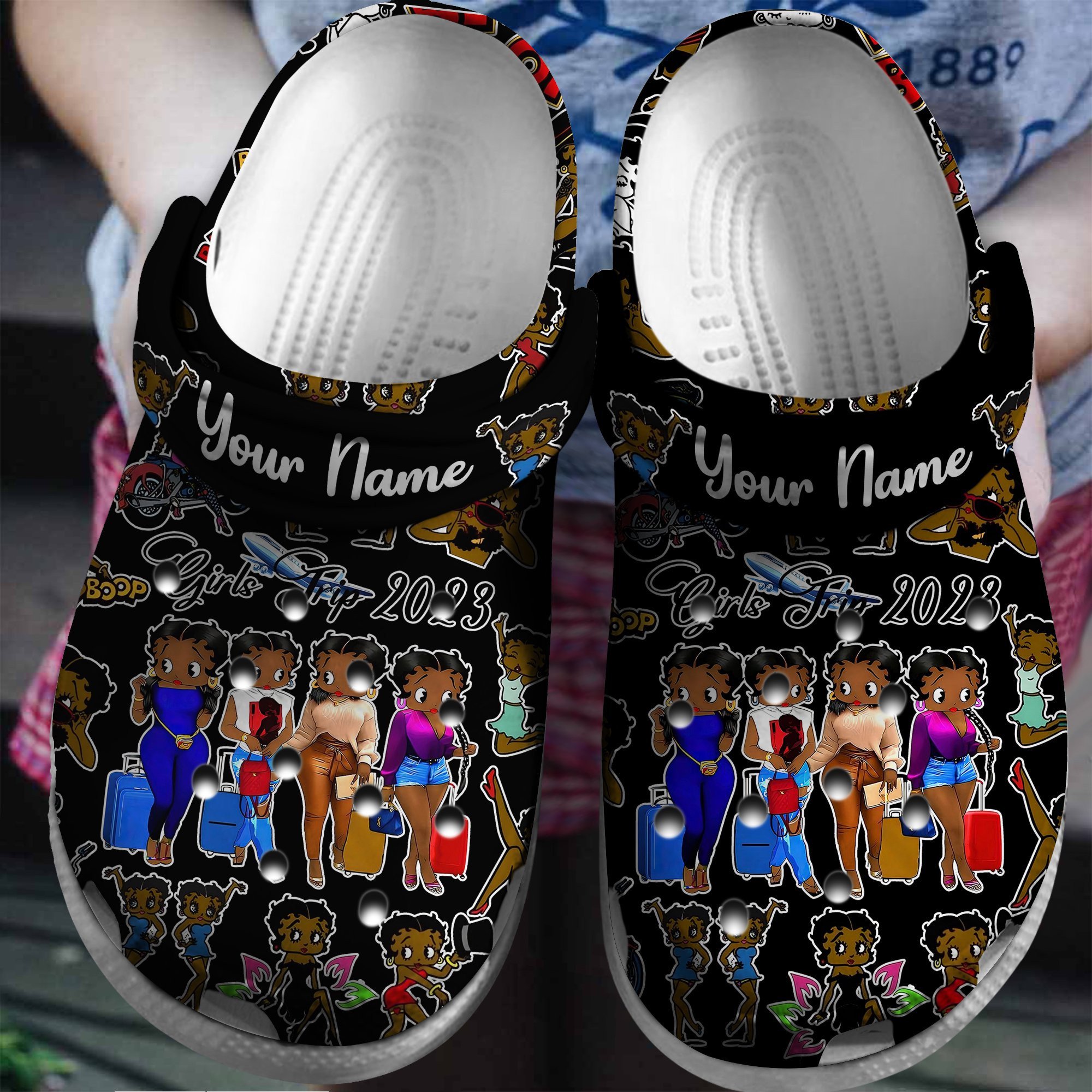 Betty Boop Cartoon Crocs, Betty Boop Comfortable For Men Women And Kids 14