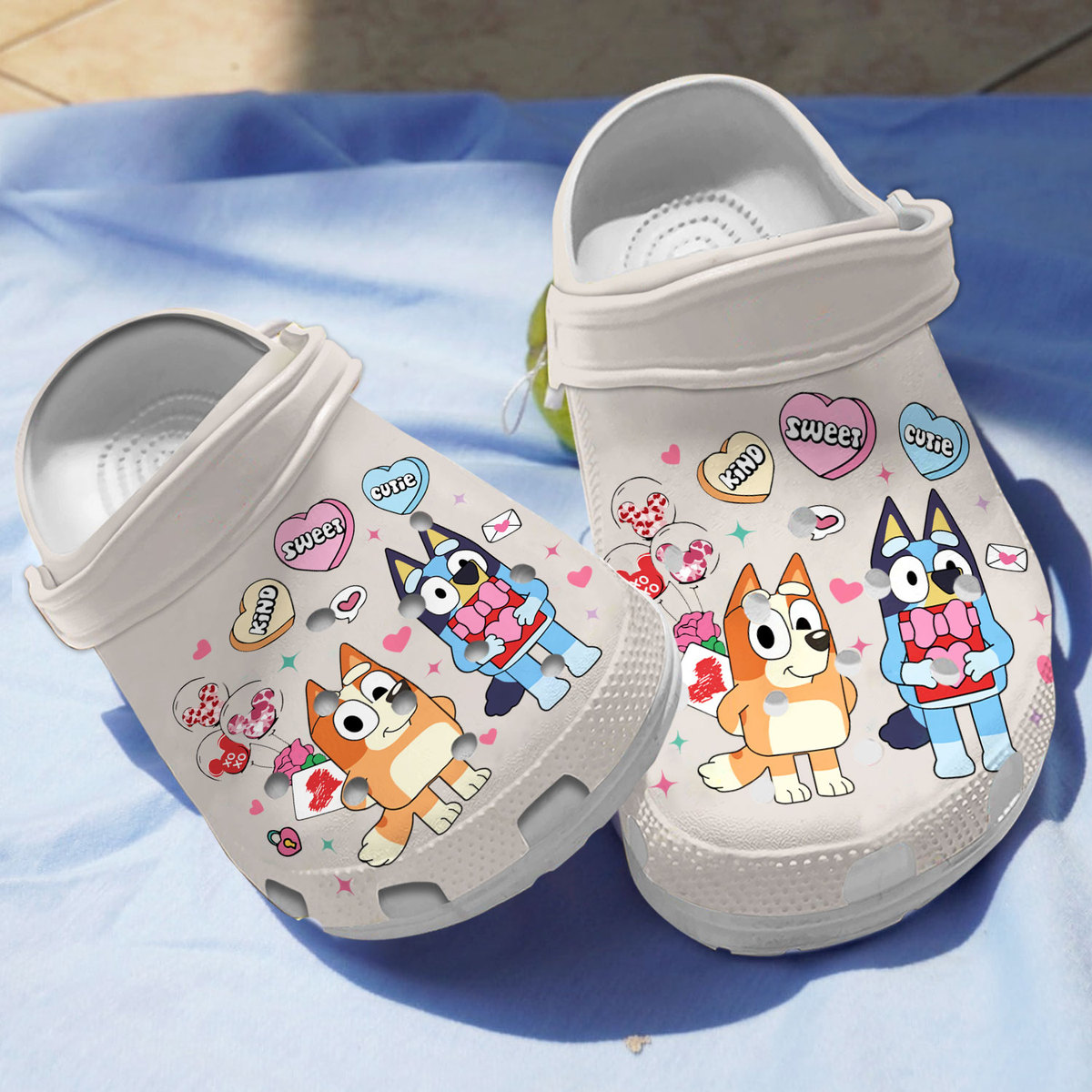 Bingo Bluey Cartoon Crocs, Bingo Bluey Comfortable For Men Women And Kids 96