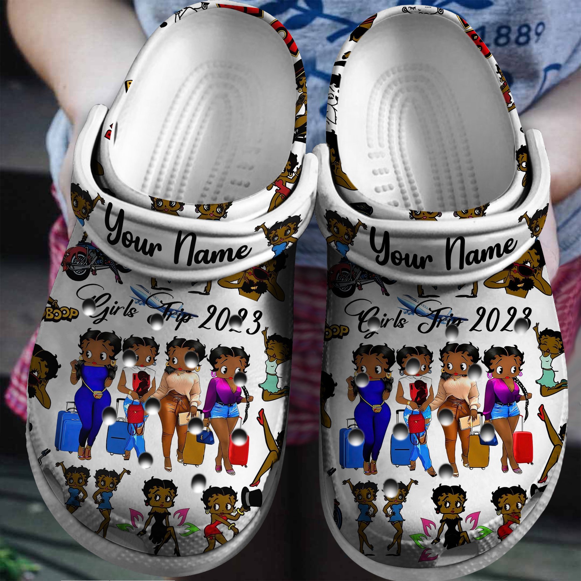 Betty Boop Cartoon Crocs, Betty Boop Comfortable For Men Women And Kids 8