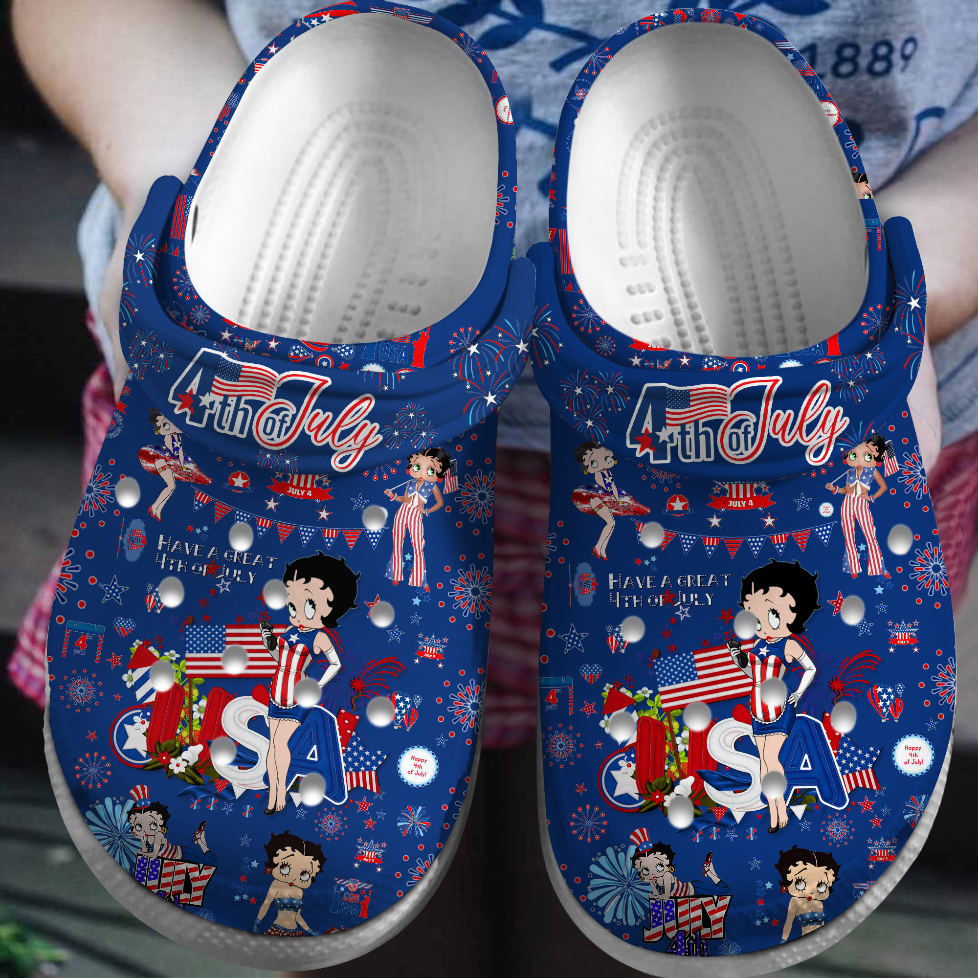 Betty Boop Cartoon Crocs, Betty Boop Comfortable For Men Women And Kids 11