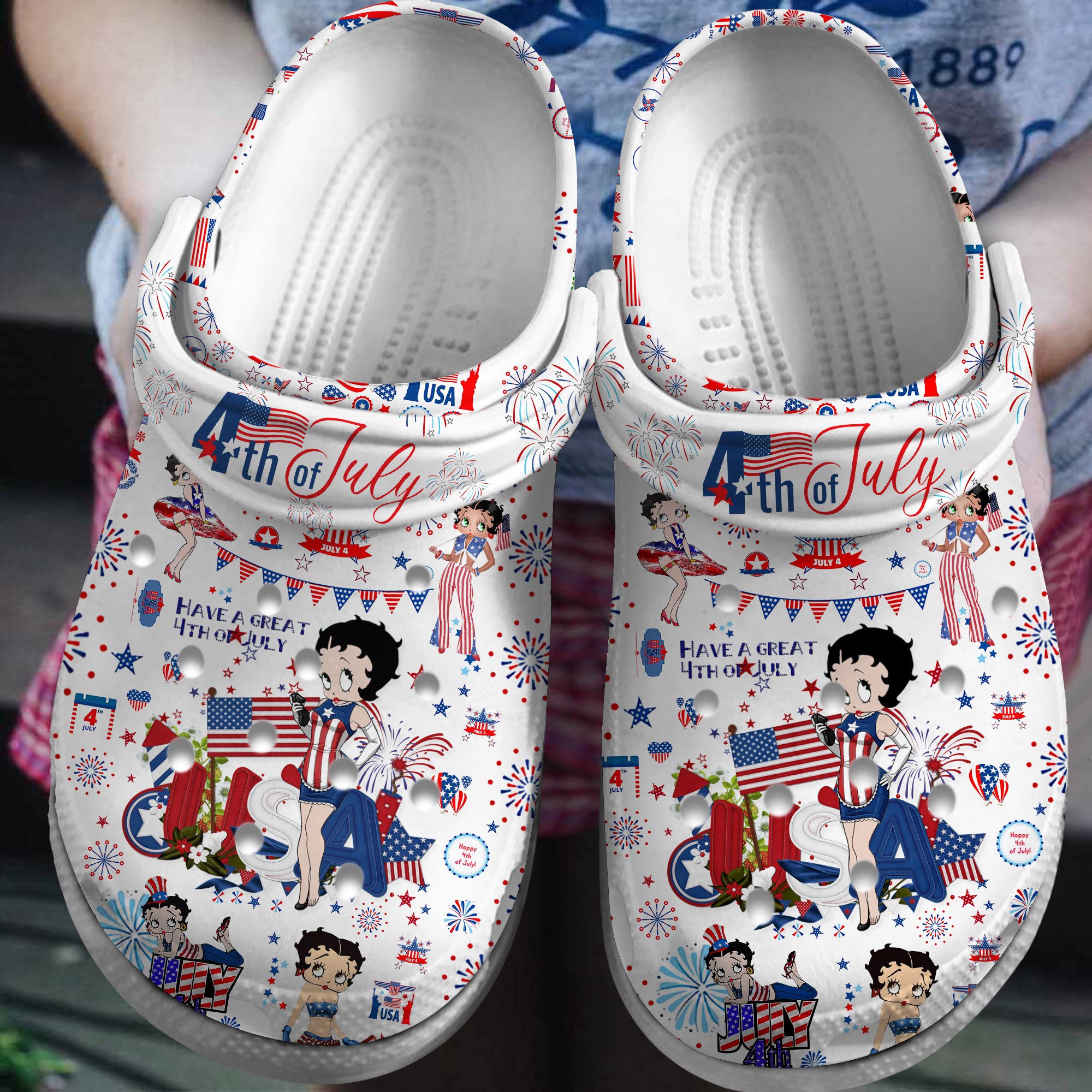 Betty Boop Cartoon Crocs, Betty Boop Comfortable For Men Women And Kids 12