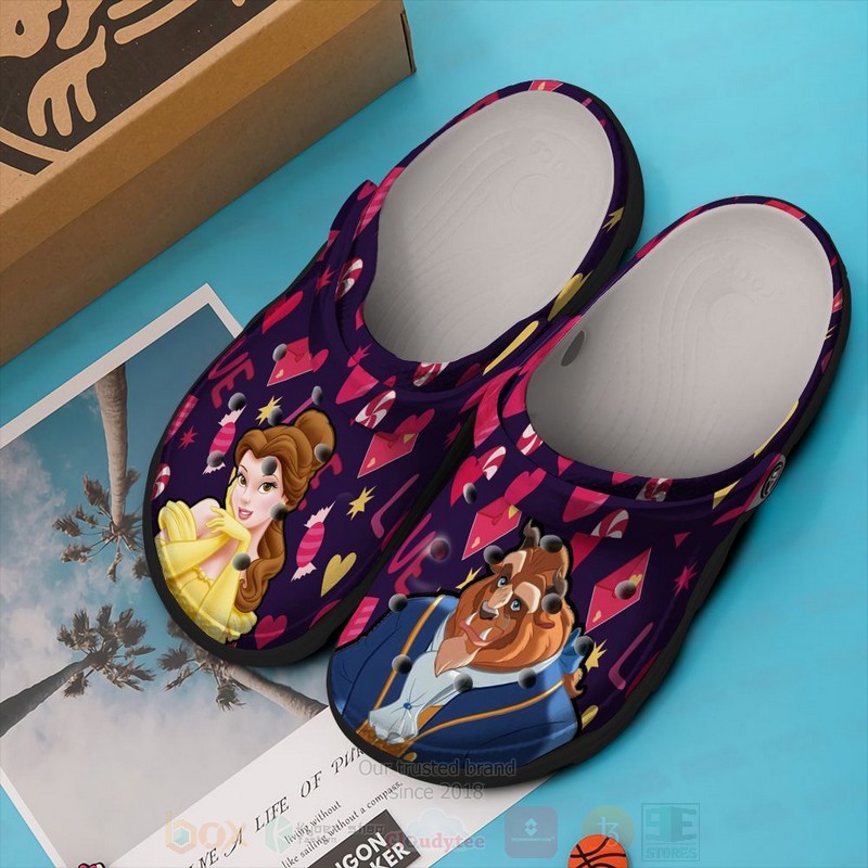 Beauty And The Beast Cartoon Crocs, Beauty And The Beast Comfortable For Men Women And Kids 25