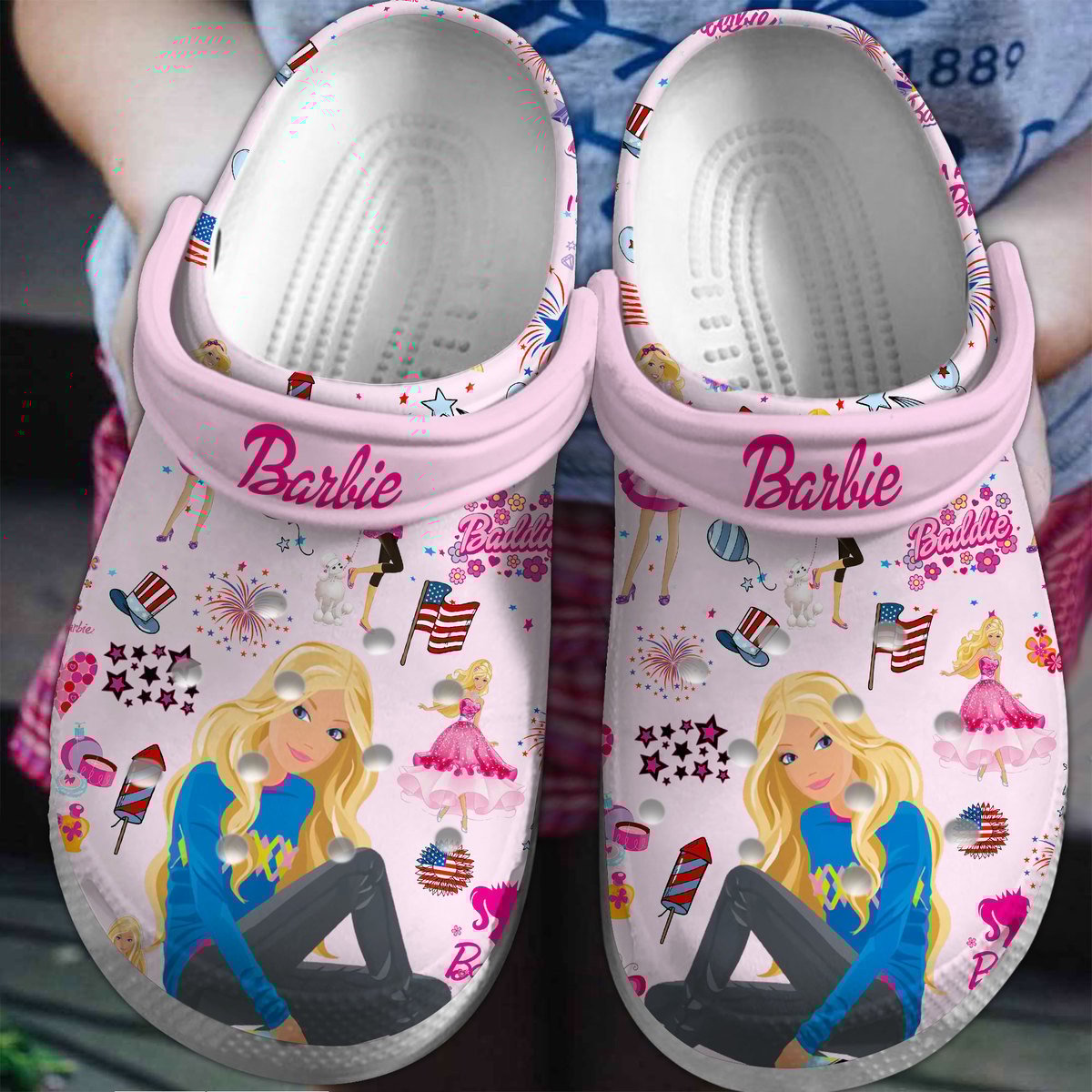 Barbie Movie Cartoon Crocs, Barbie Comfortable For Men Women And Kids 47