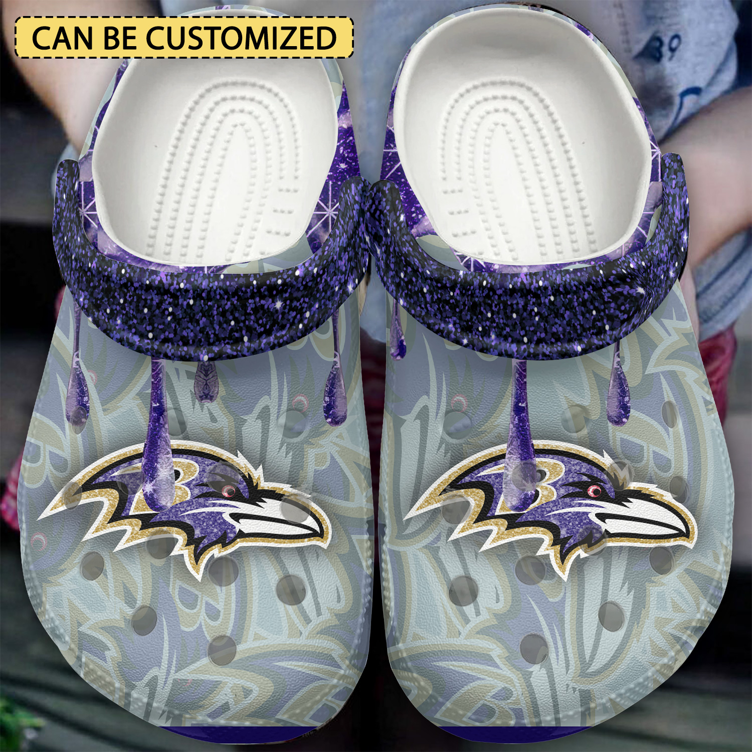 Baltimore Ravens Nfl Sport Crocs, Baltimore Ravens Comfortable For Men Women And Kids 58