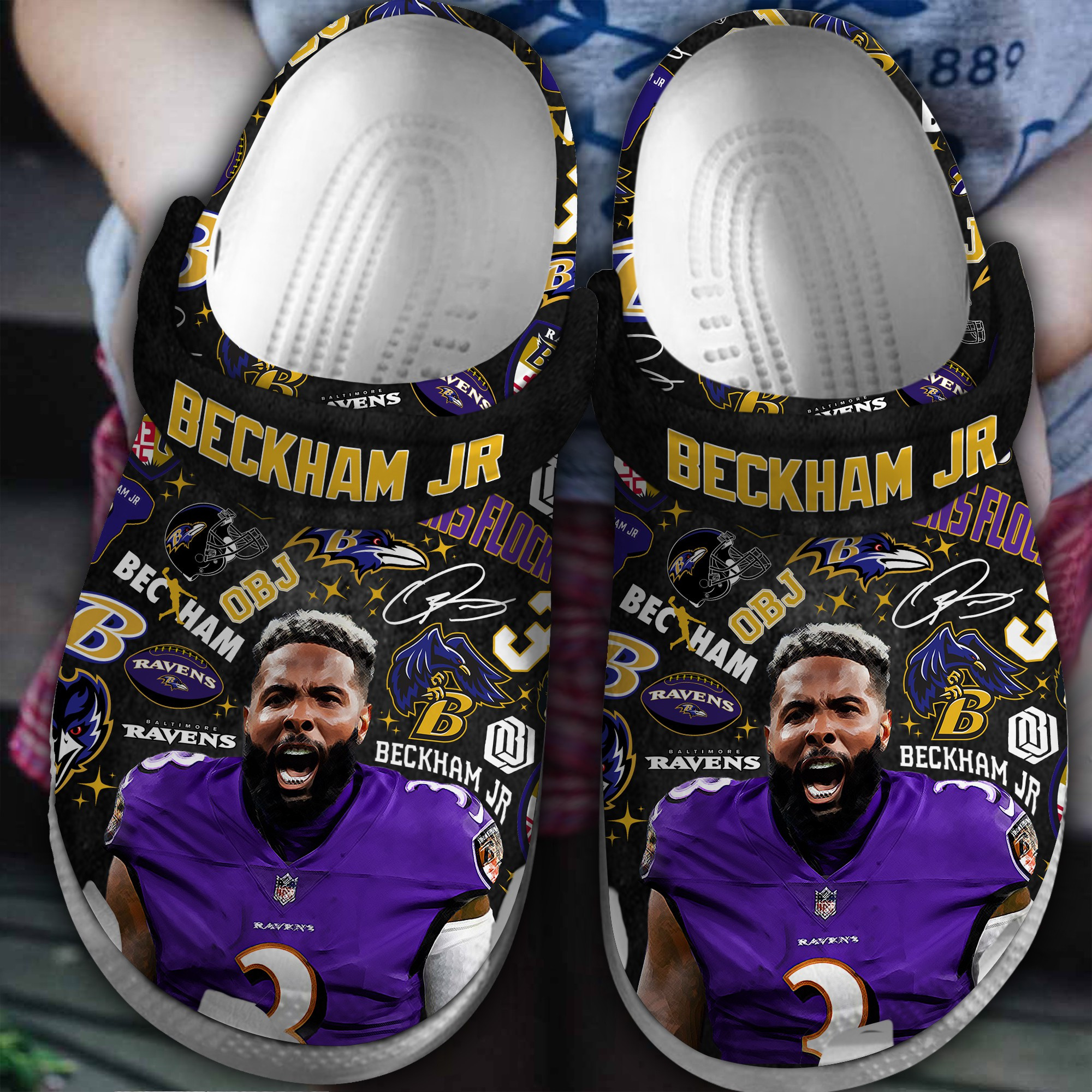 Baltimore Ravens Nfl Sport Crocs, Baltimore Ravens Comfortable For Men Women And Kids 13