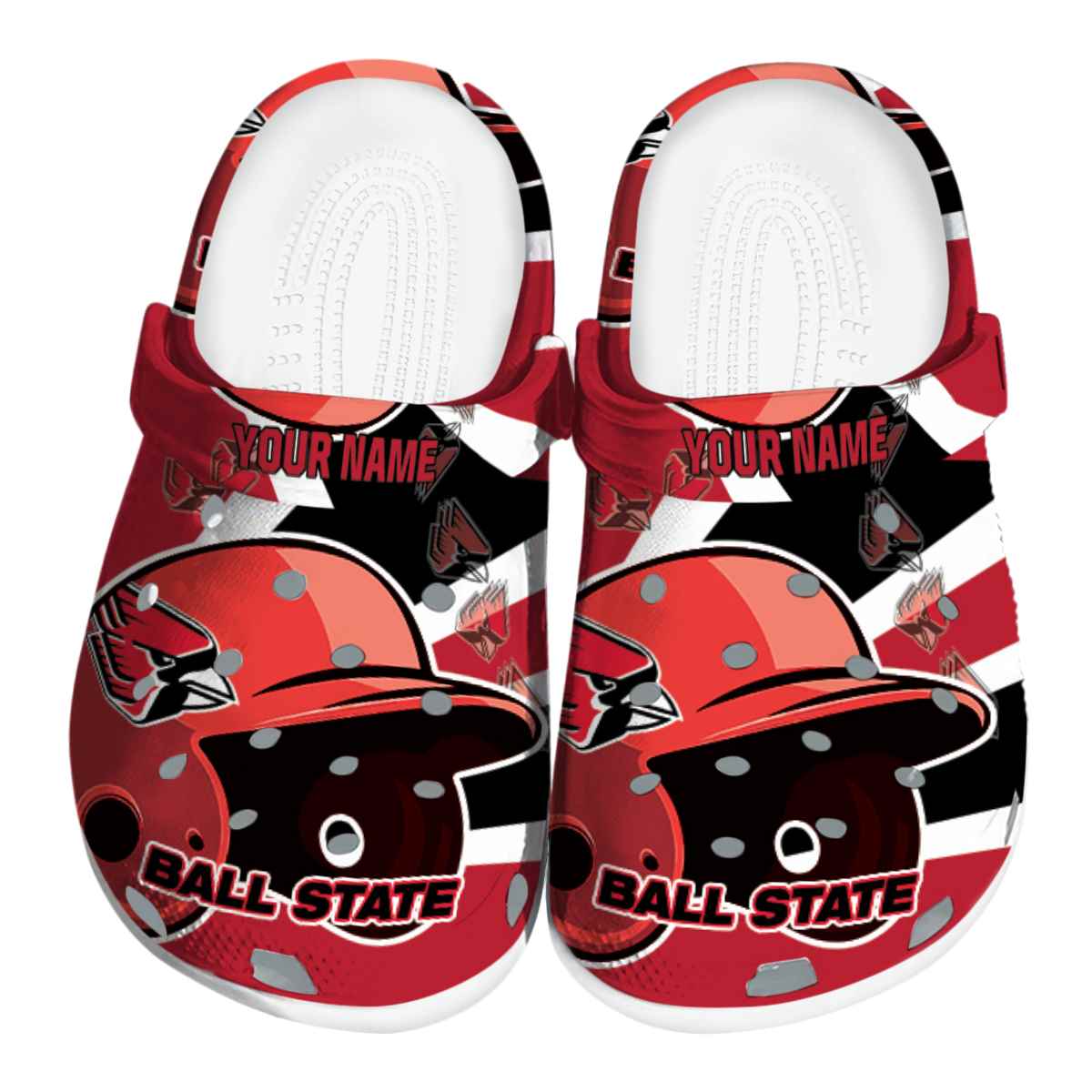 Ball State Cardinals 2025 NCAA Sport Crocs, Ball State Cardinals For Men Women And Kids 21