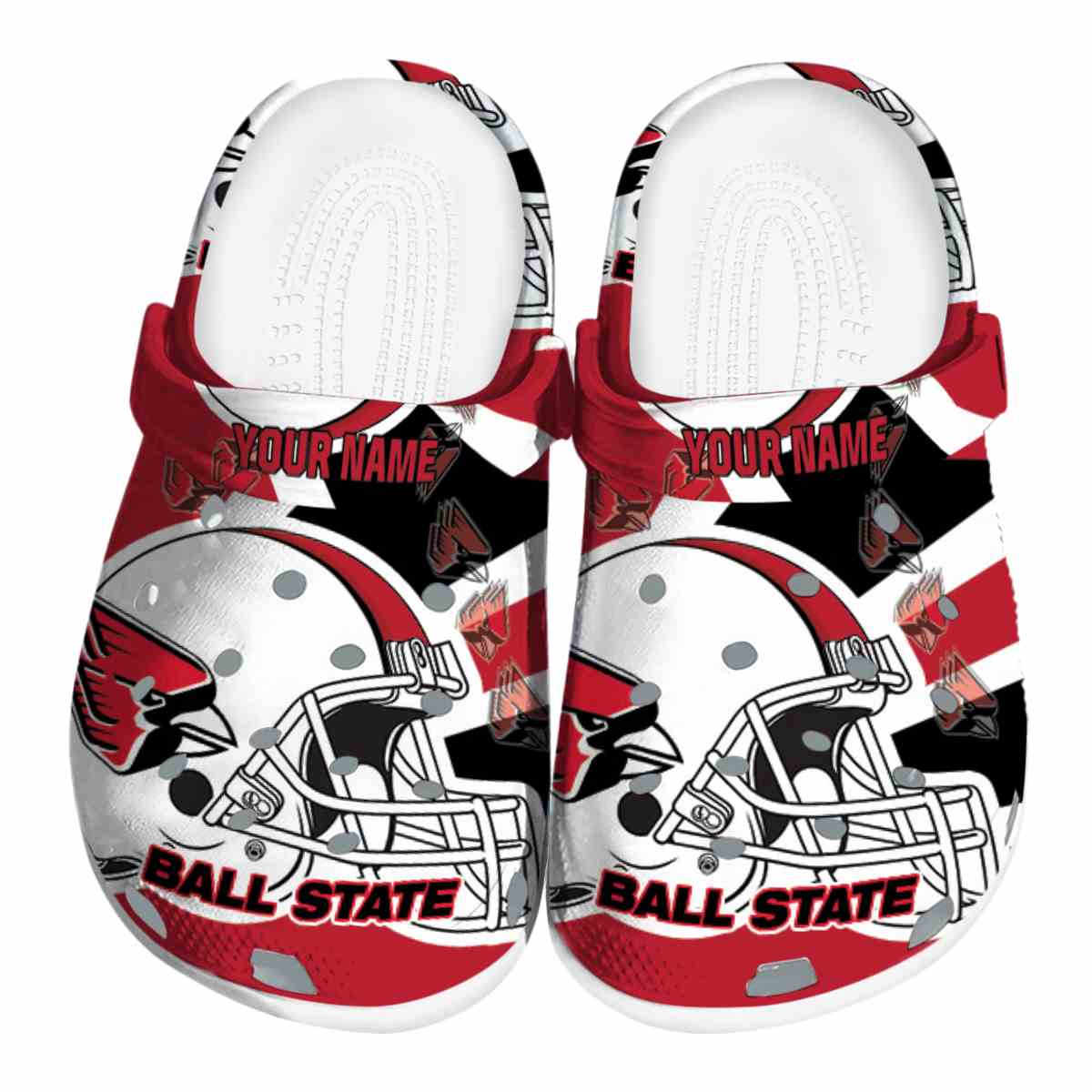 Ball State Cardinals 2025 NCAA Sport Crocs, Ball State Cardinals For Men Women And Kids 14