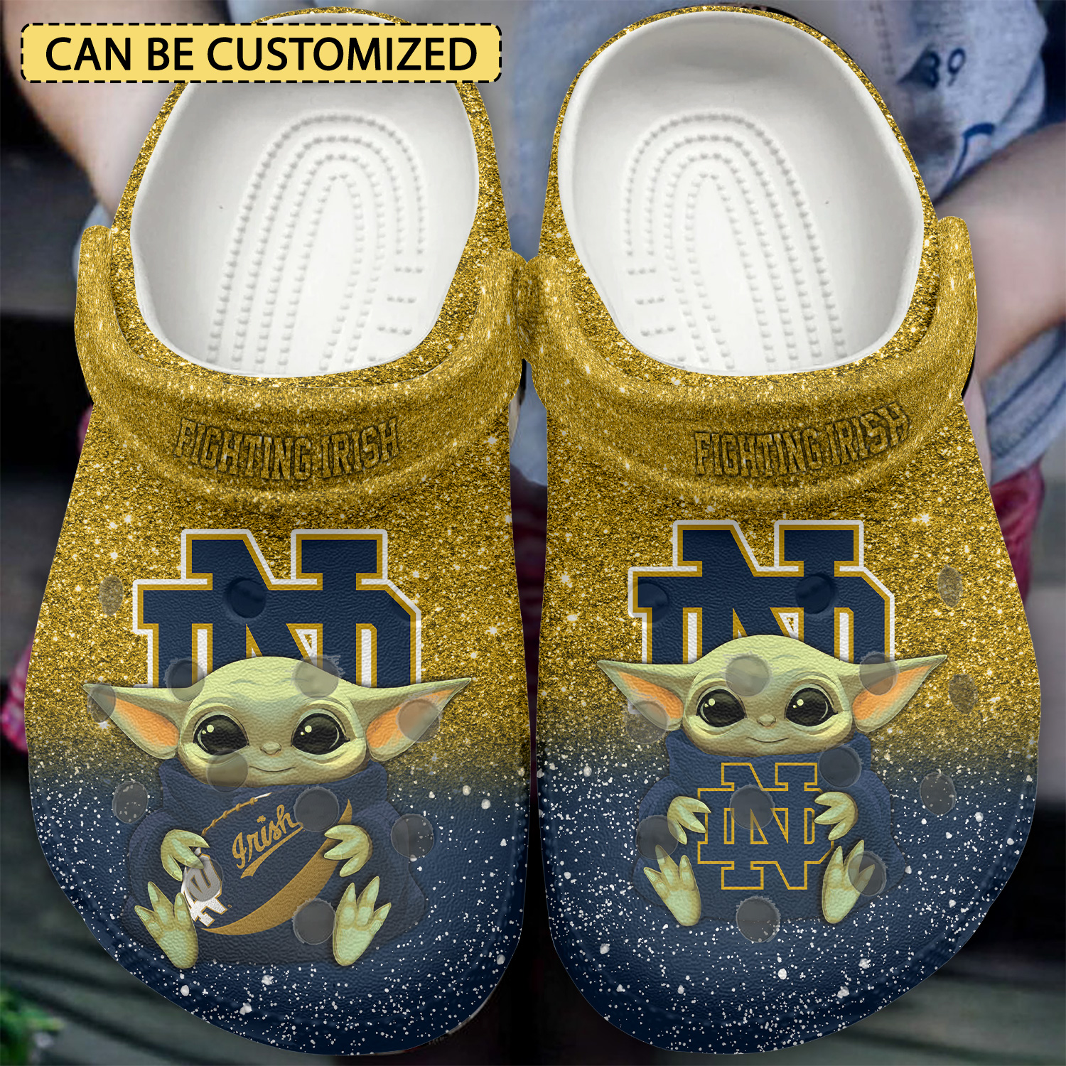 Baby Yoda And Ireland Notre Dame Fighting 2025 NCAA Sport, Baby Yoda For Men Women And Kids