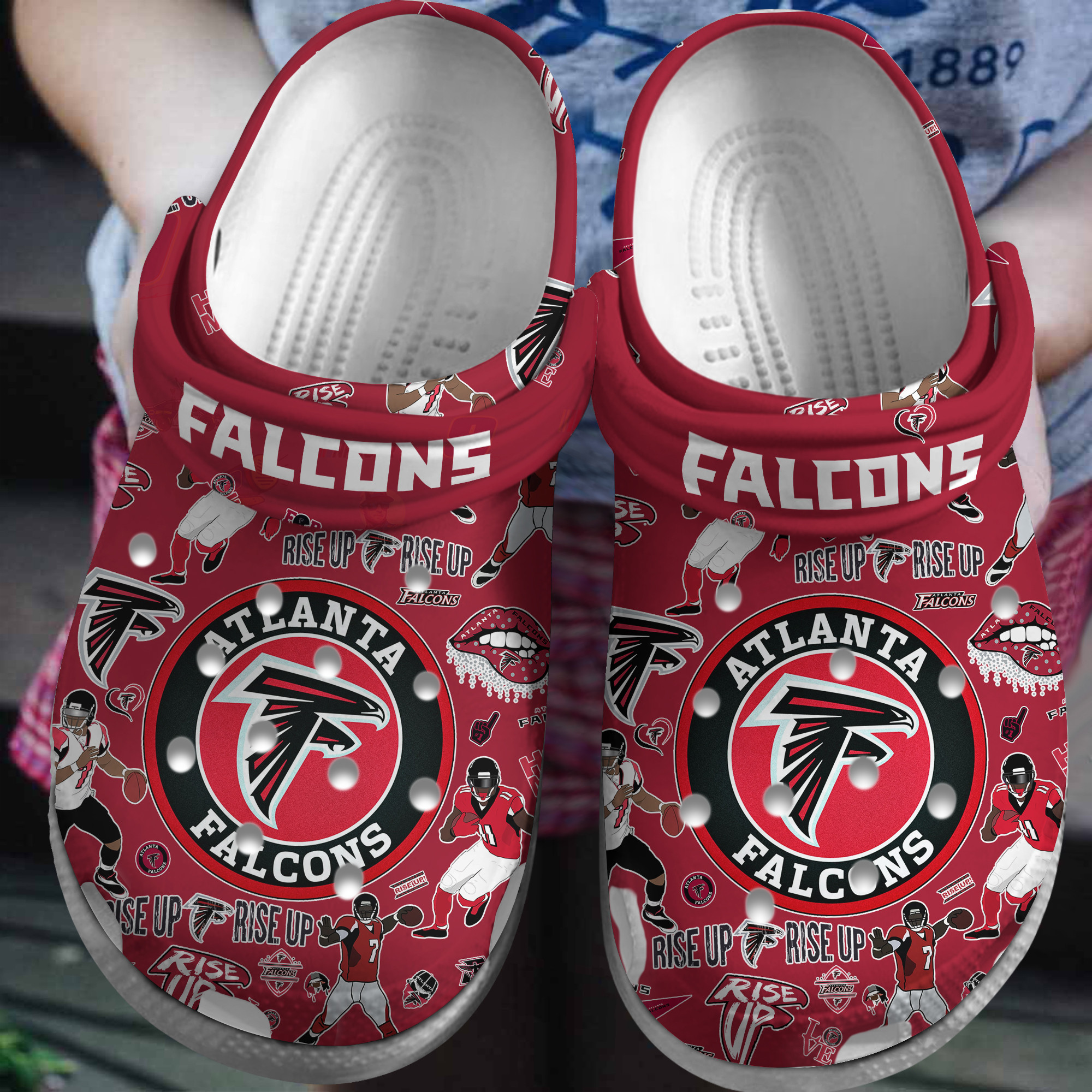 Atlanta Falcons Nfl Sport Crocs, Atlanta Falcons Comfortable For Men Women And Kids 34
