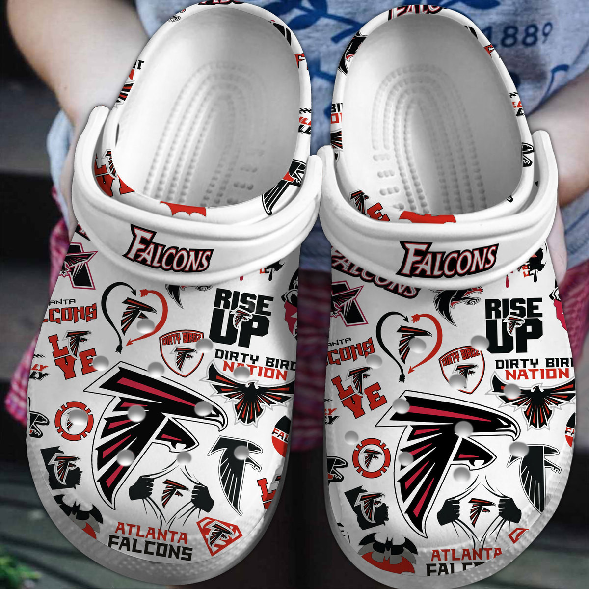 Atlanta Falcons Nfl Sport Crocs, Atlanta Falcons Comfortable For Men Women And Kids 27