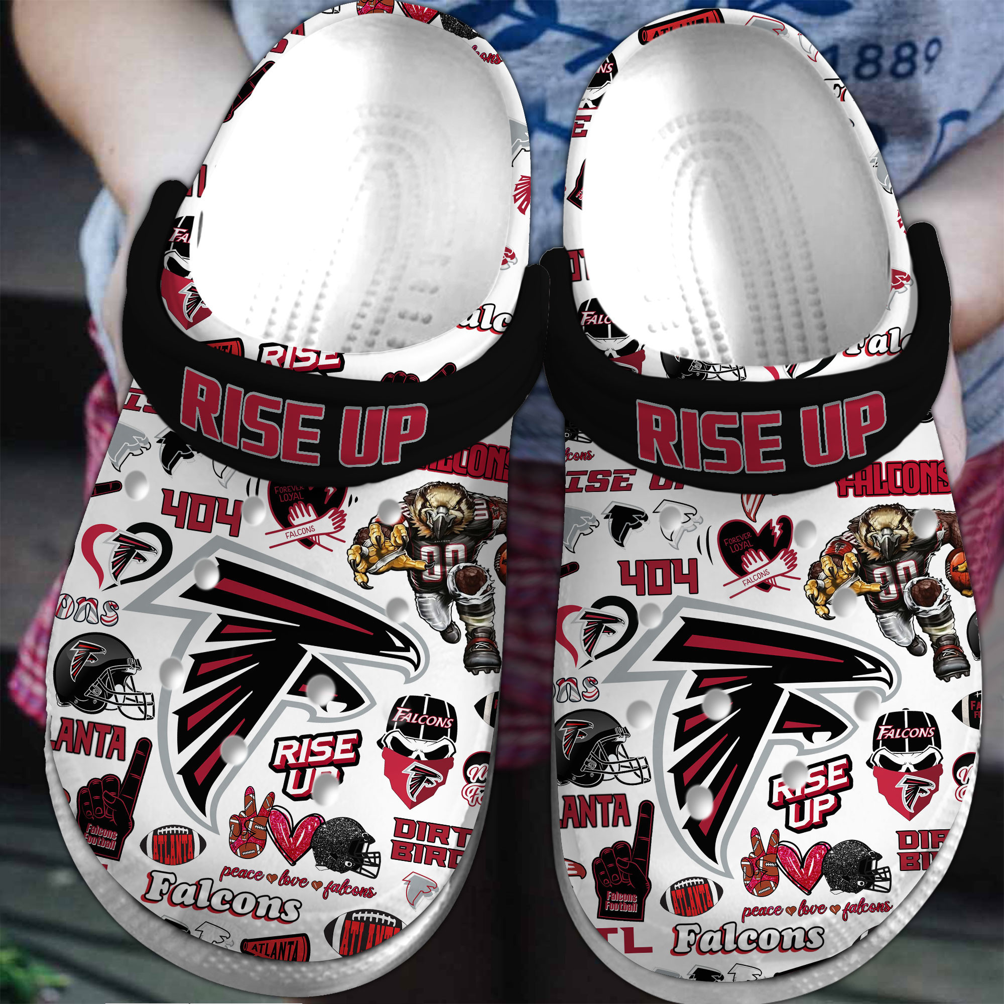 Atlanta Falcons Nfl Sport Crocs, Atlanta Falcons Comfortable For Men Women And Kids 37