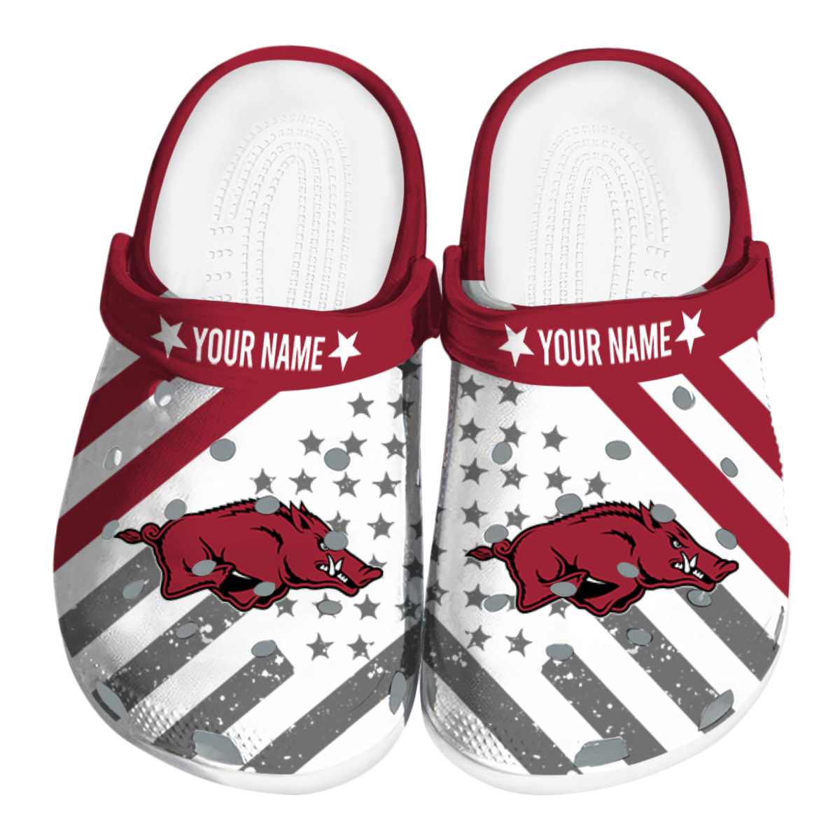 Arkansas Razorbacks 2025 NCAA Sport Crocs, Arkansas Razorbacks For Men Women And Kids 13