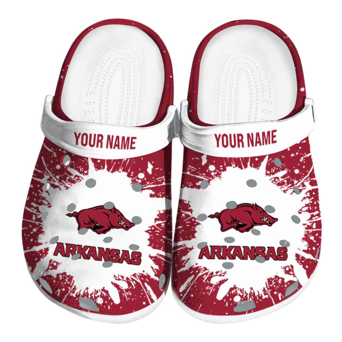 Arkansas Razorbacks 2025 NCAA Sport Crocs, Arkansas Razorbacks For Men Women And Kids 16