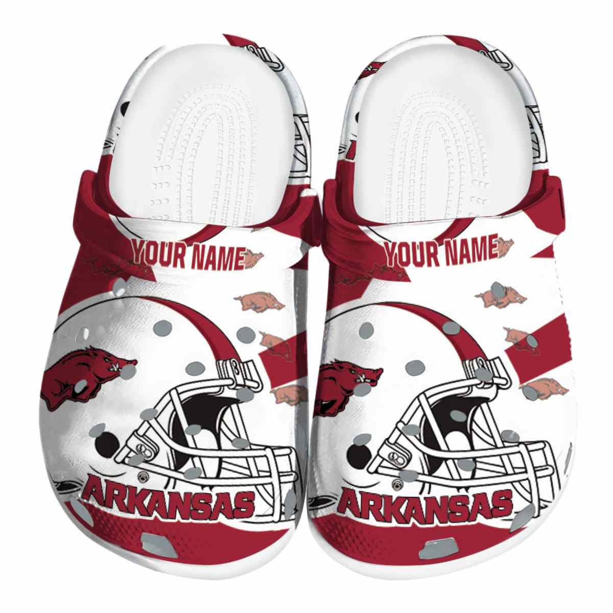 Arkansas Razorbacks 2025 NCAA Sport Crocs, Arkansas Razorbacks For Men Women And Kids 28