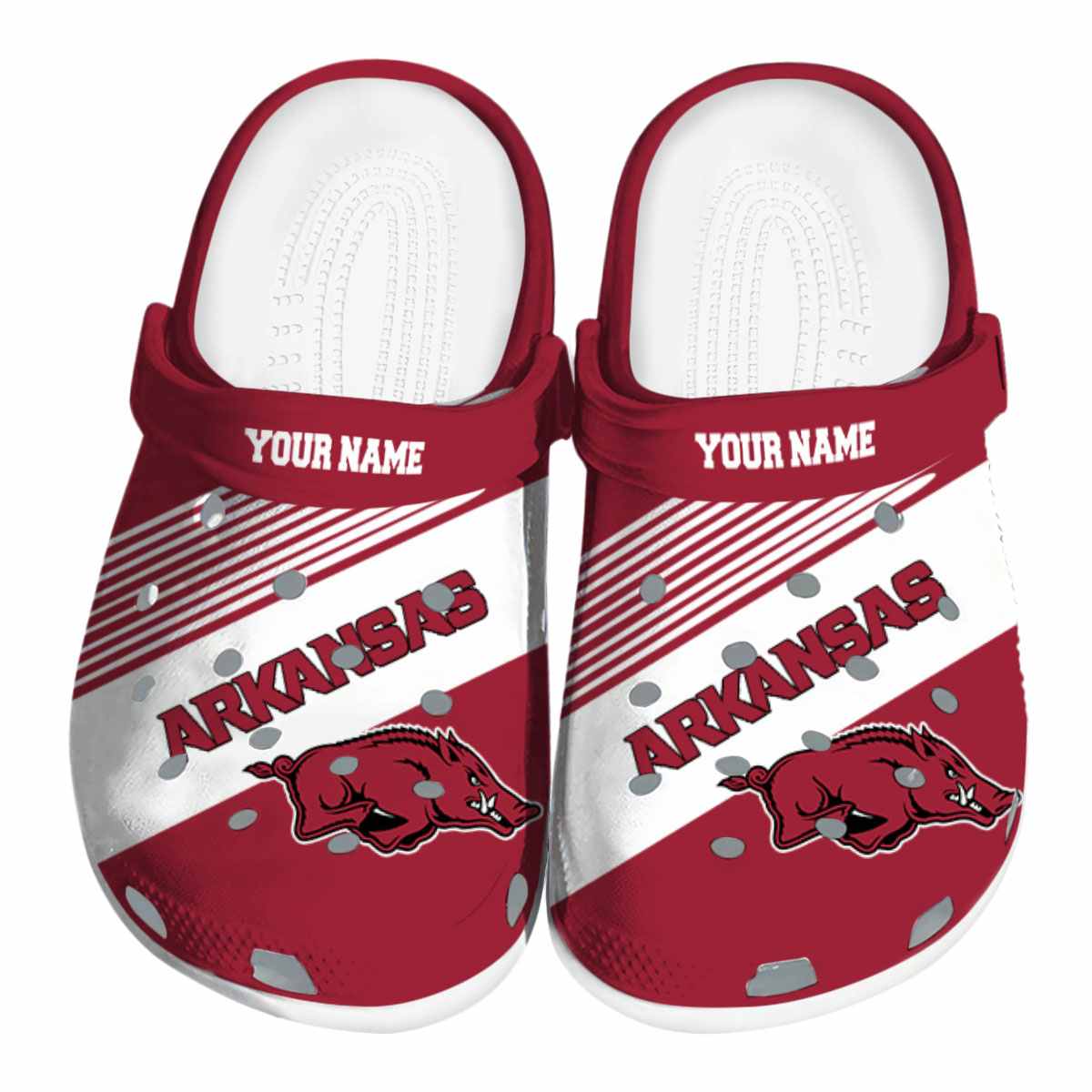 Arkansas Razorbacks 2025 NCAA Sport Crocs, Arkansas Razorbacks For Men Women And Kids 18