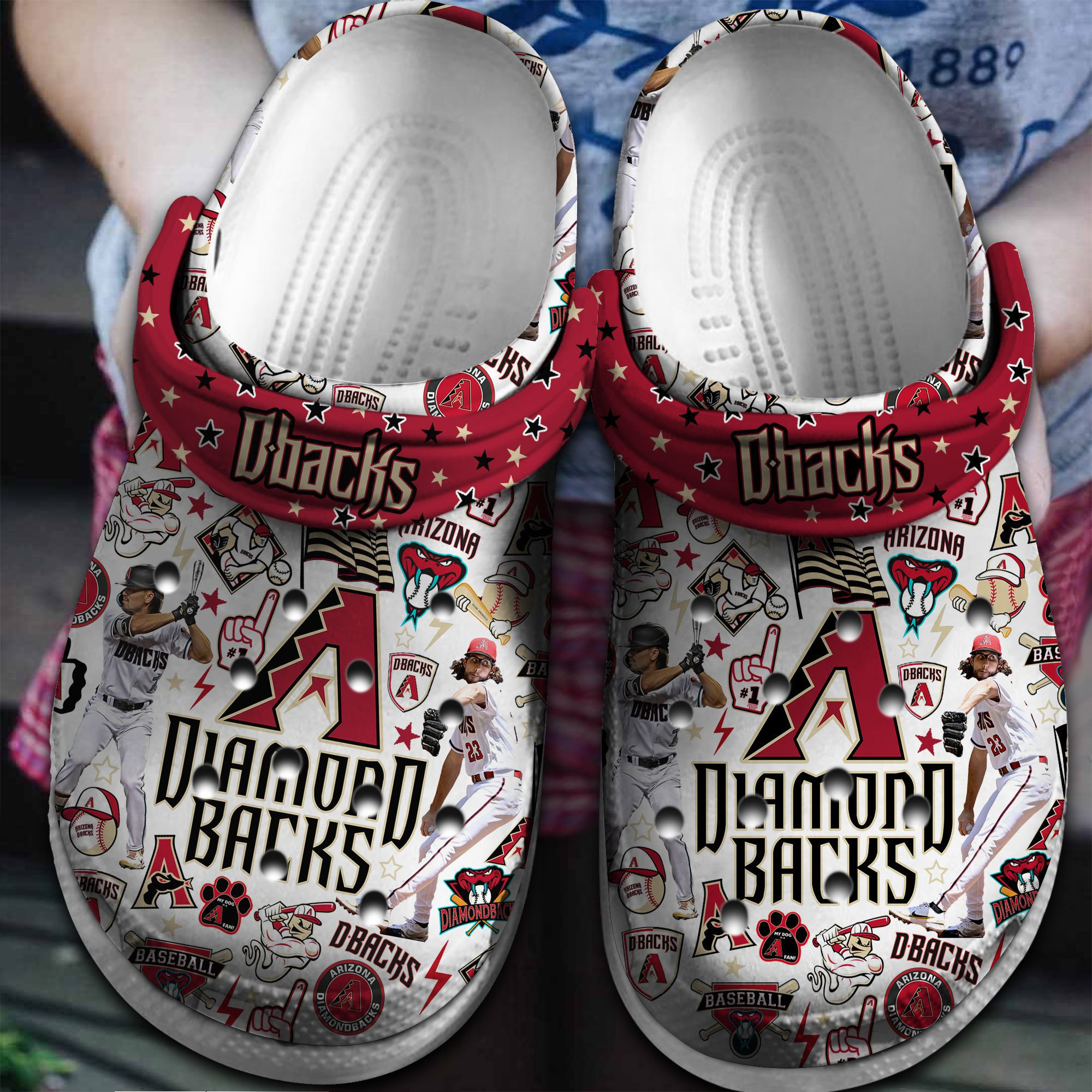 Arizona Diamondbacks MLB Crocs, Arizona Diamondbacks Comfortable For Men Women And Kids 77