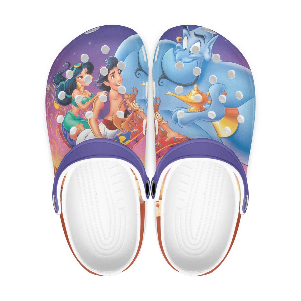 Aladdin Cartoon Crocs Custom Name, Aladdin Comfortable For Men Women And Kids