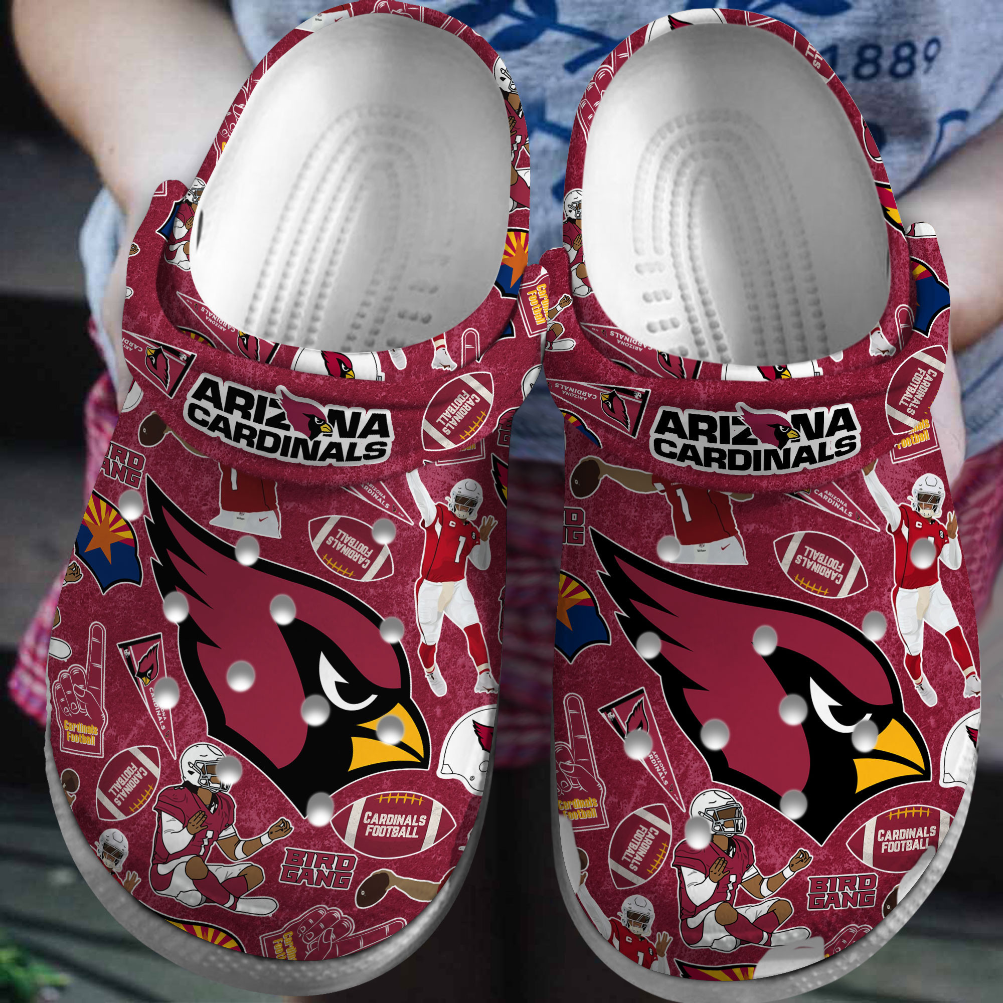 Arizona Cardinals Nfl Sport Crocs, Arizona Cardinals Comfortable For Men Women And Kids 21