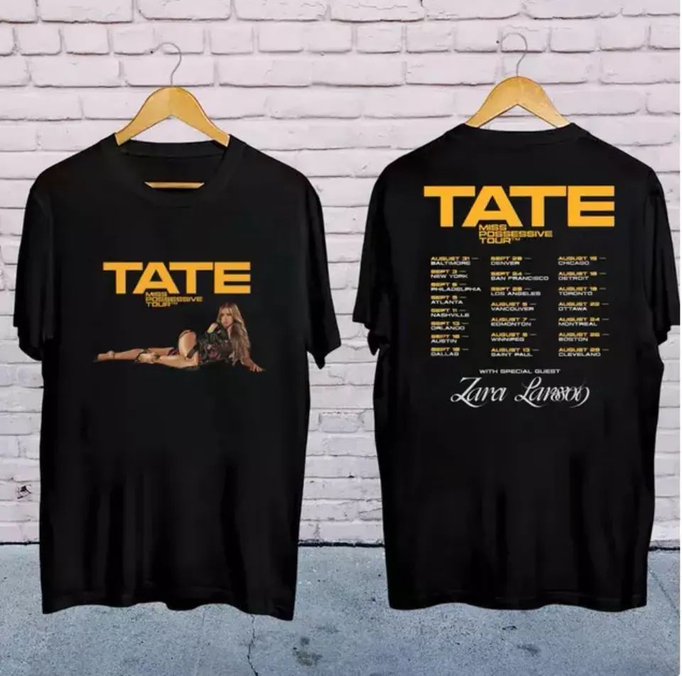 New Tate Mcrae 2025 Concert, Tate Mcrae Miss Possessive Tour 2025 Shirt