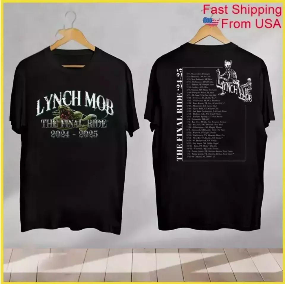 New Lynch Mob The Final Ride 2024 2025 Music Shirt