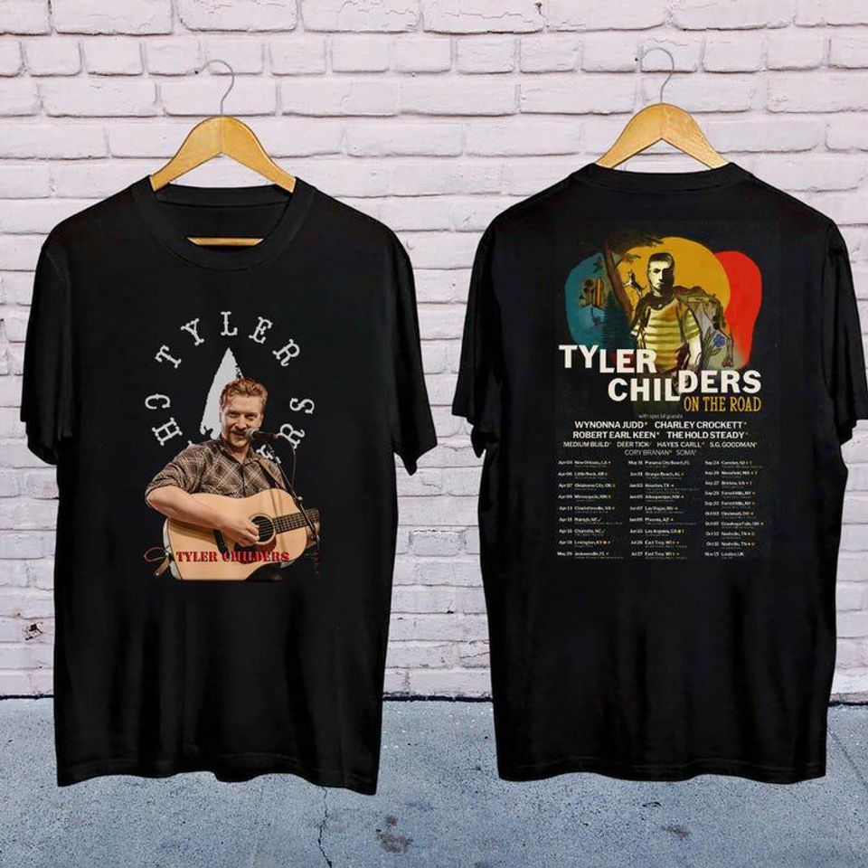 New Tyler Childers Graphic Shirt, 2025 Tyler Childers On The Road Tour Shirt, Tyler Childers Fan Gift