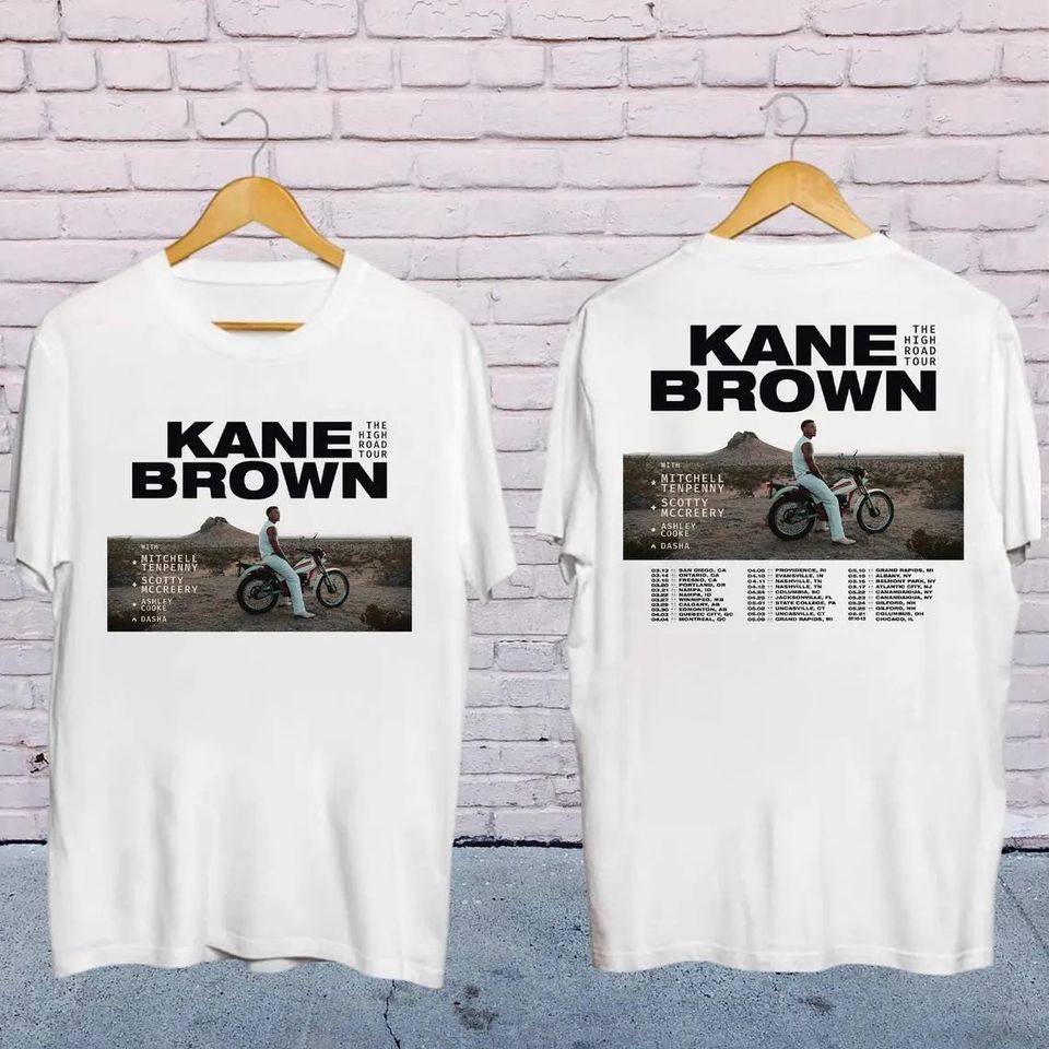 New 2025 Kane Brown The High Road Tour Shirt, Kane Brown 2025 Concert, Kane Brown Fan Gifts
