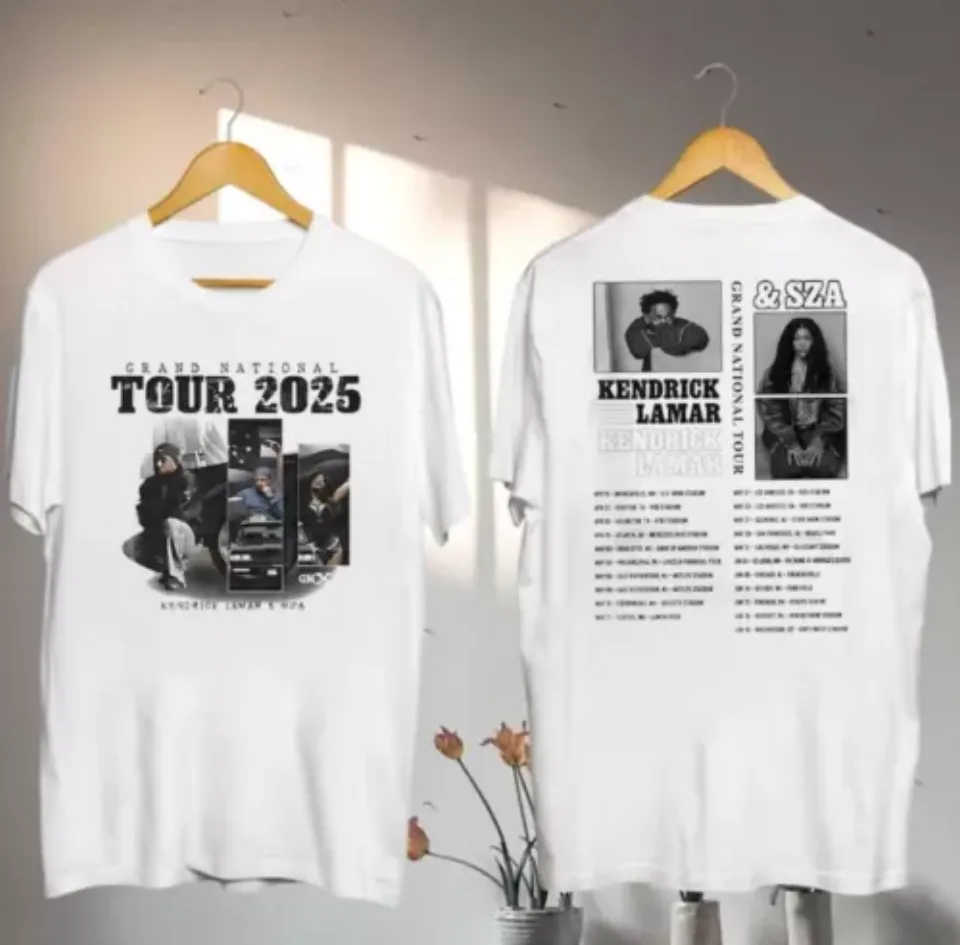 New Graphic Kendrick Lamar 2025 Grand National Tour Shirt