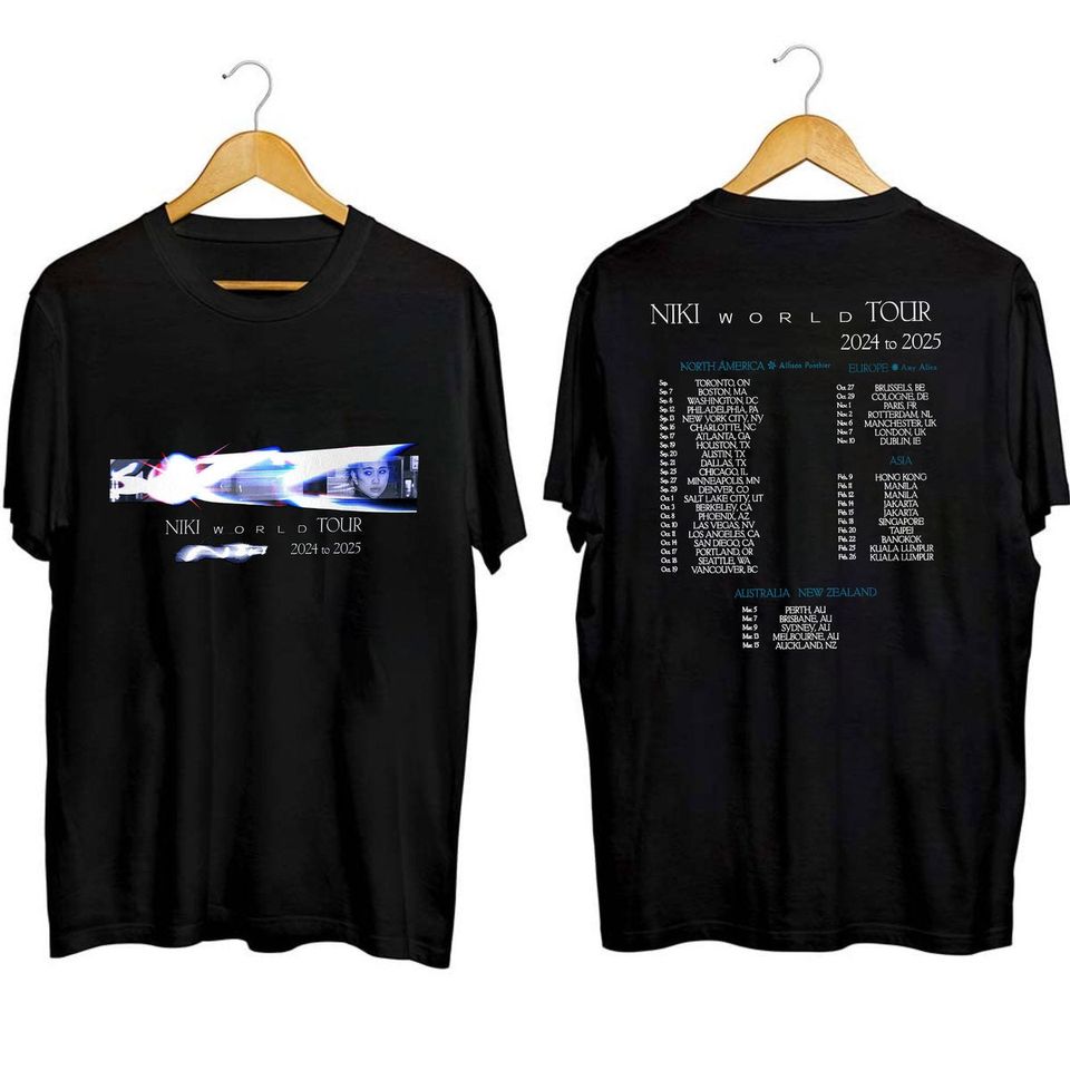 New Niki World Tour 2024 To 2025 Shirt, Niki 2024 Concershirt, Niki Fan Shirt