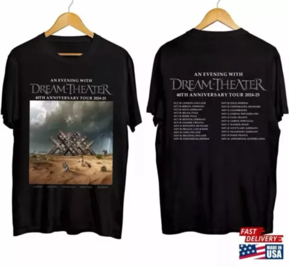 New Dream Theater 40Th Anniversary Tour 2024 2025 Shirt For Fan Shirt