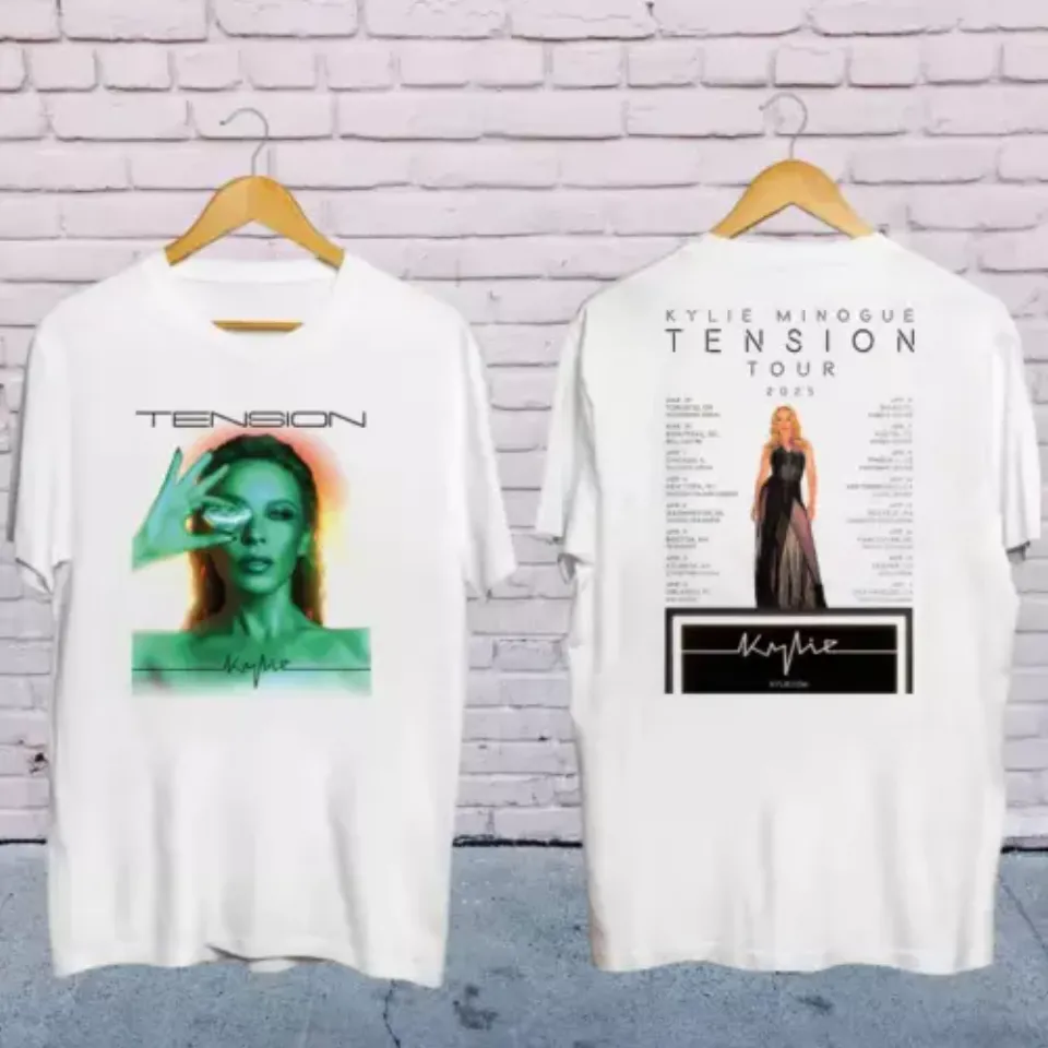 New Kylie Minogue 2025 Concert, Kylie Minogue Tension World Tour 2025 Shirt